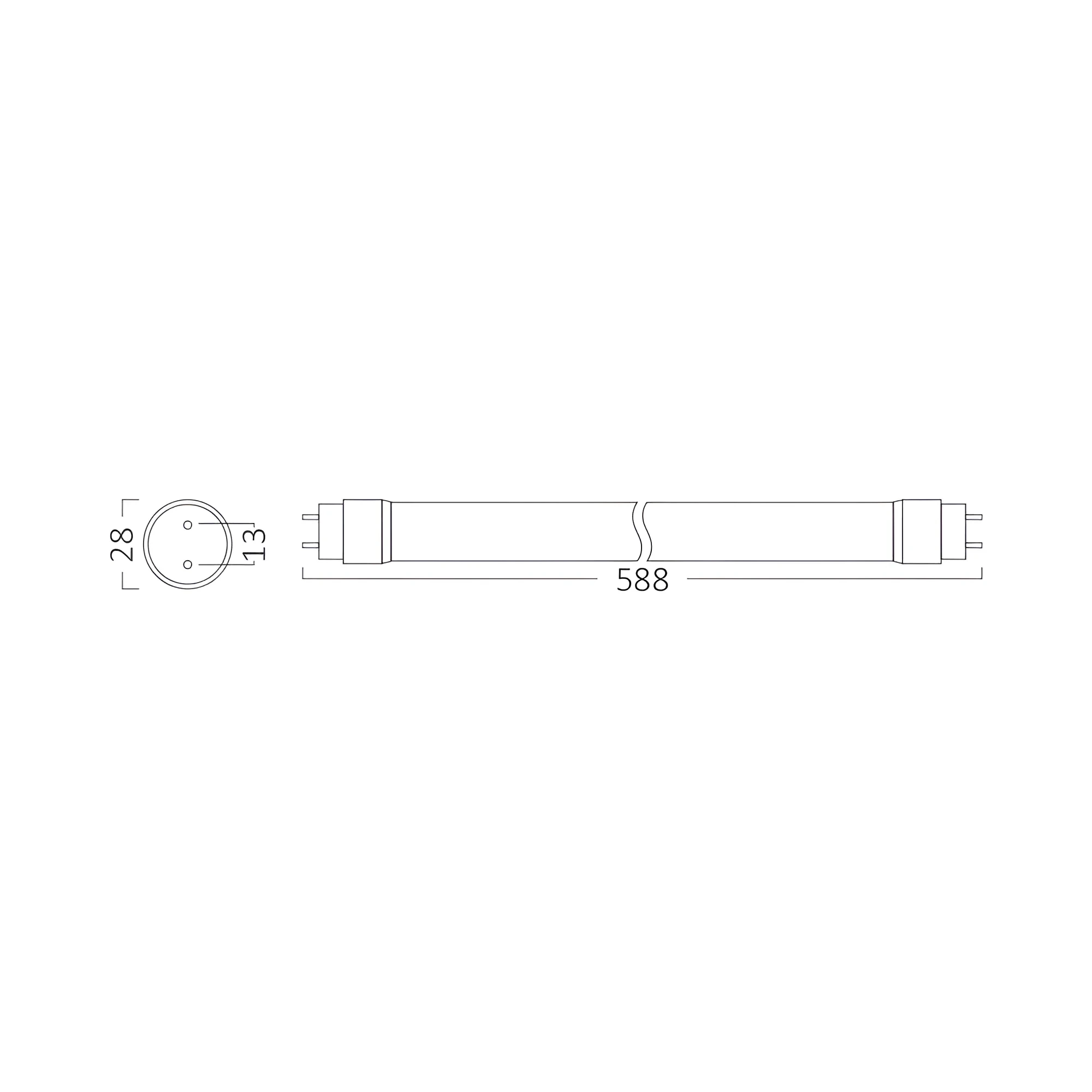 LED CEV T8 9W 60CM JEDNOSTRANA 4000K — slika 4