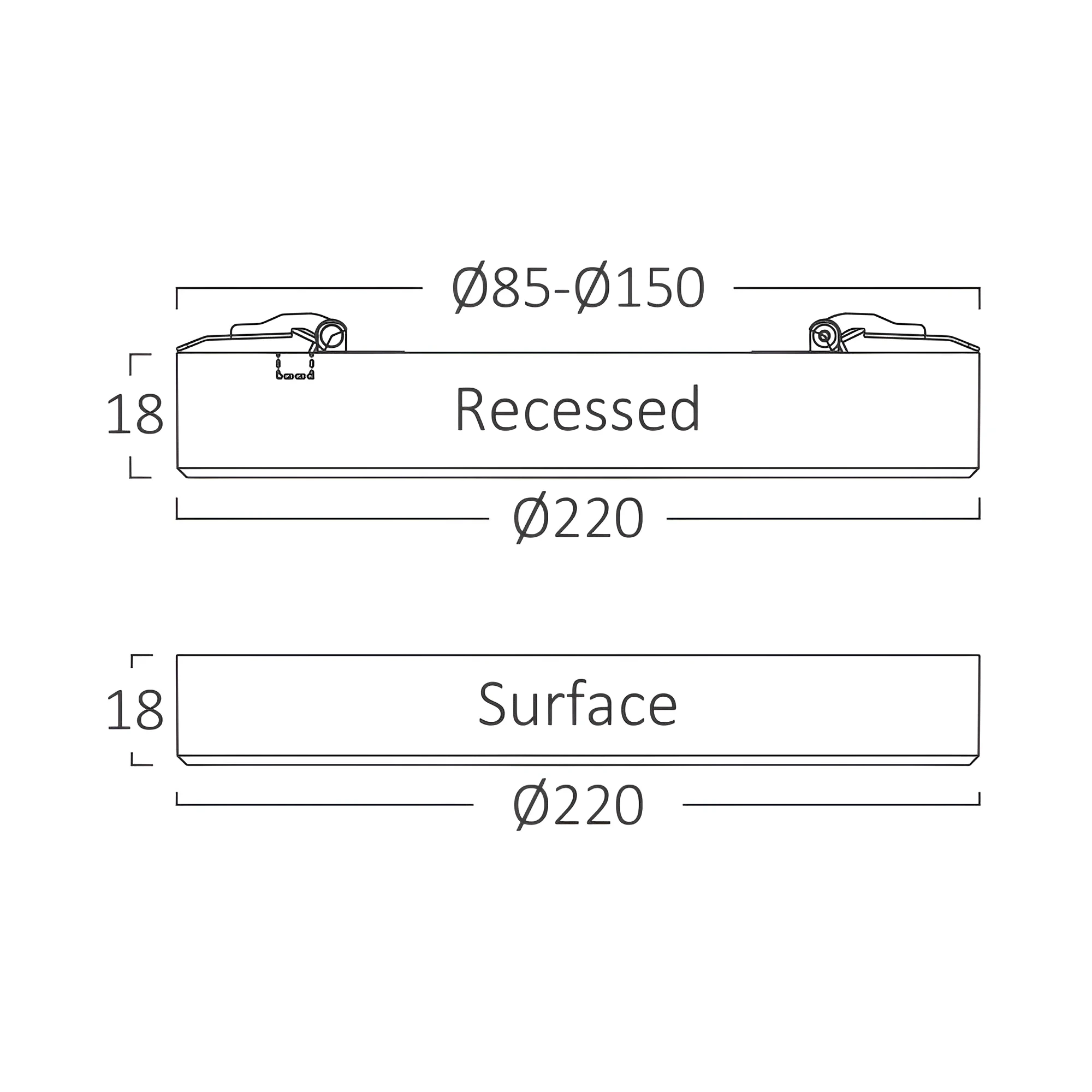 LED PANEL NADGRADNI OKRUGLI 20W BELI CCT — slika 8