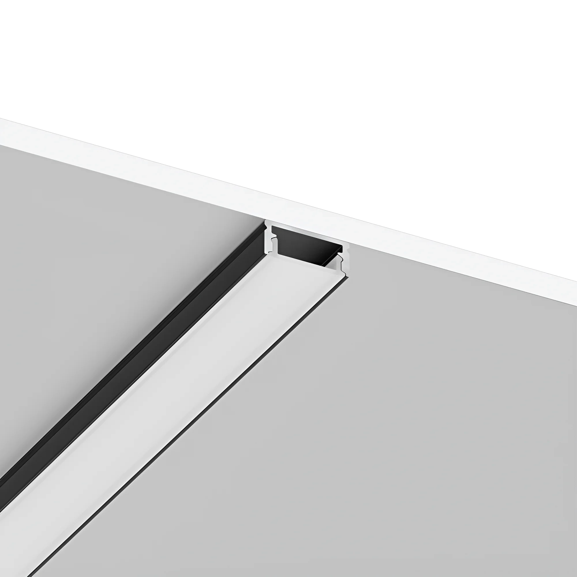ALUMINIJUMSKI NADGRADNI LED PROFIL SR1707 2M CRNI — slika 2