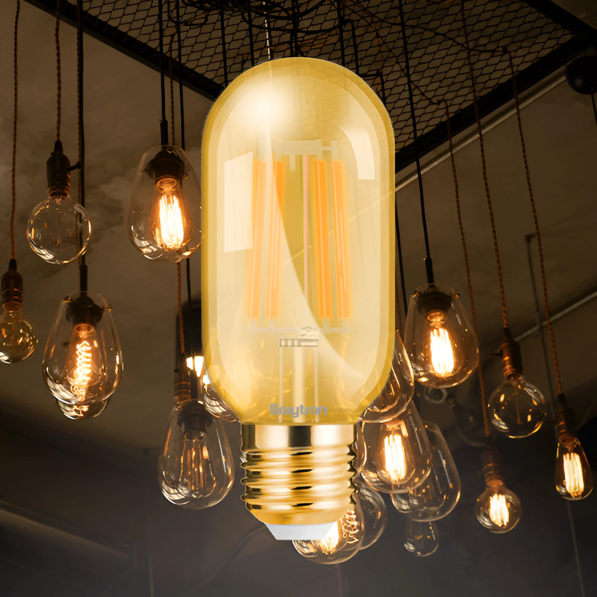 LED FILAMENT SIJALICA T45 4W E27 AMBER 2200K — slika 2