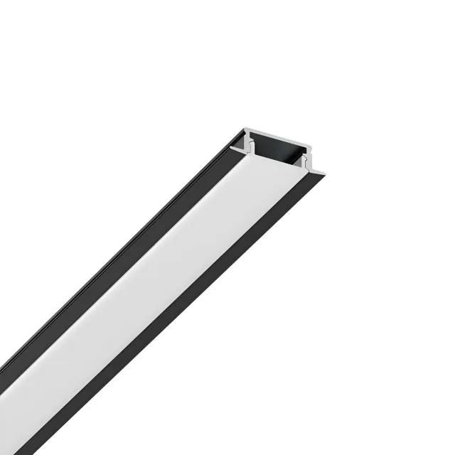 ALUMINIJUMSKI UGRADNI LED PROFIL RC1707 2M CRNI