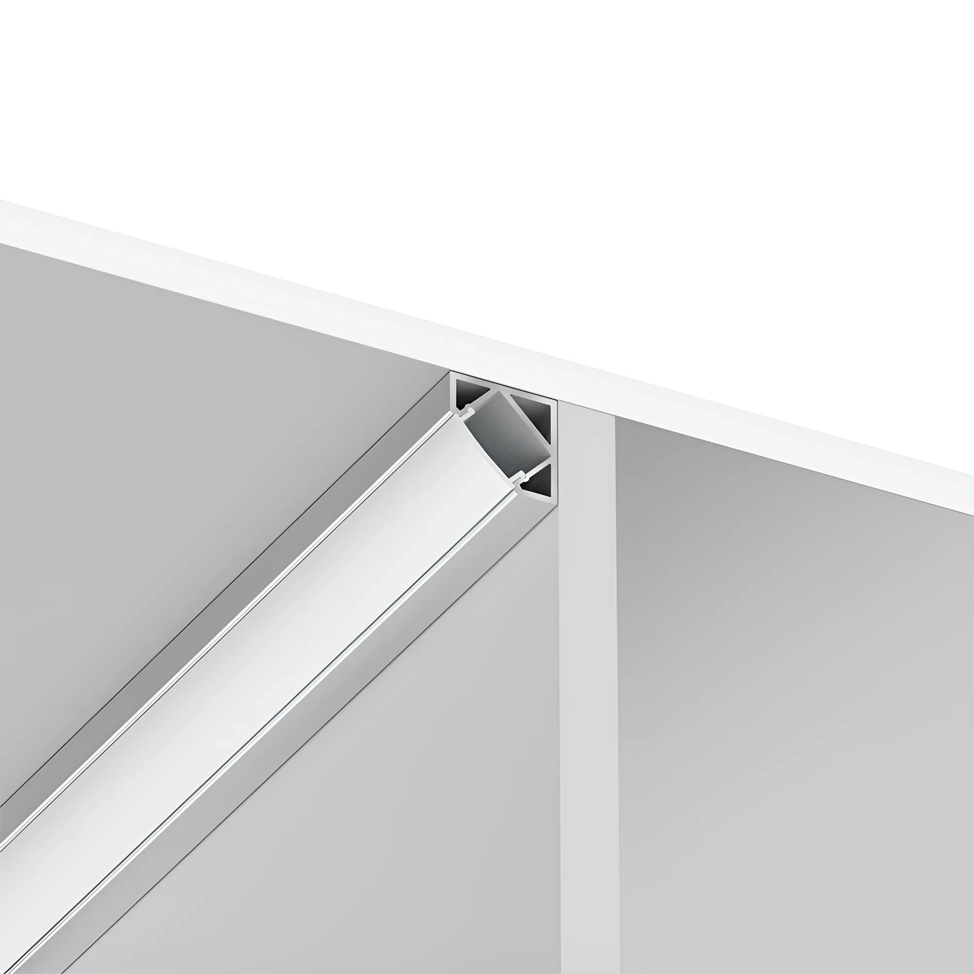 ALUMINIJUMSKI UGAONI LED PROFIL 2M SREBRNI — slika 2