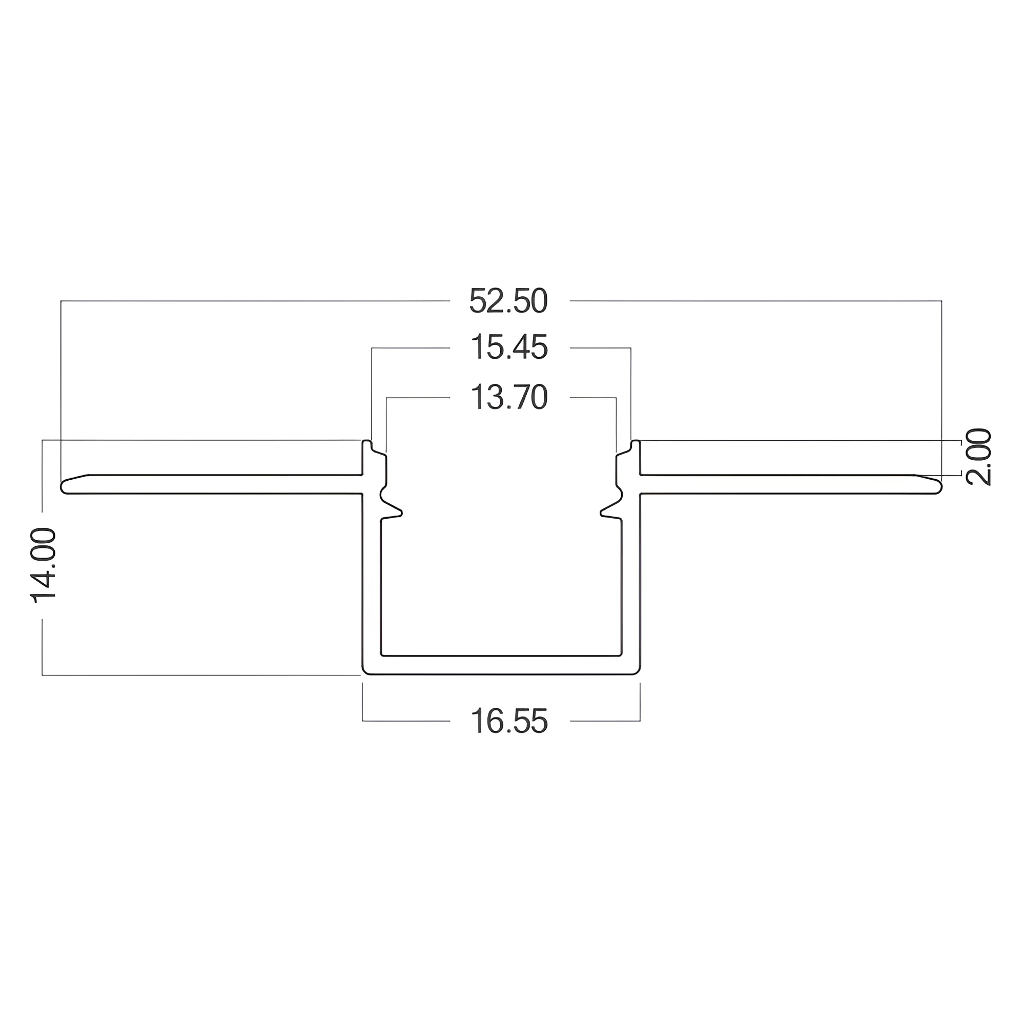 ALUMINIJUMSKI GIPSANI LED PROFIL 2M SREBRNI — slika 3