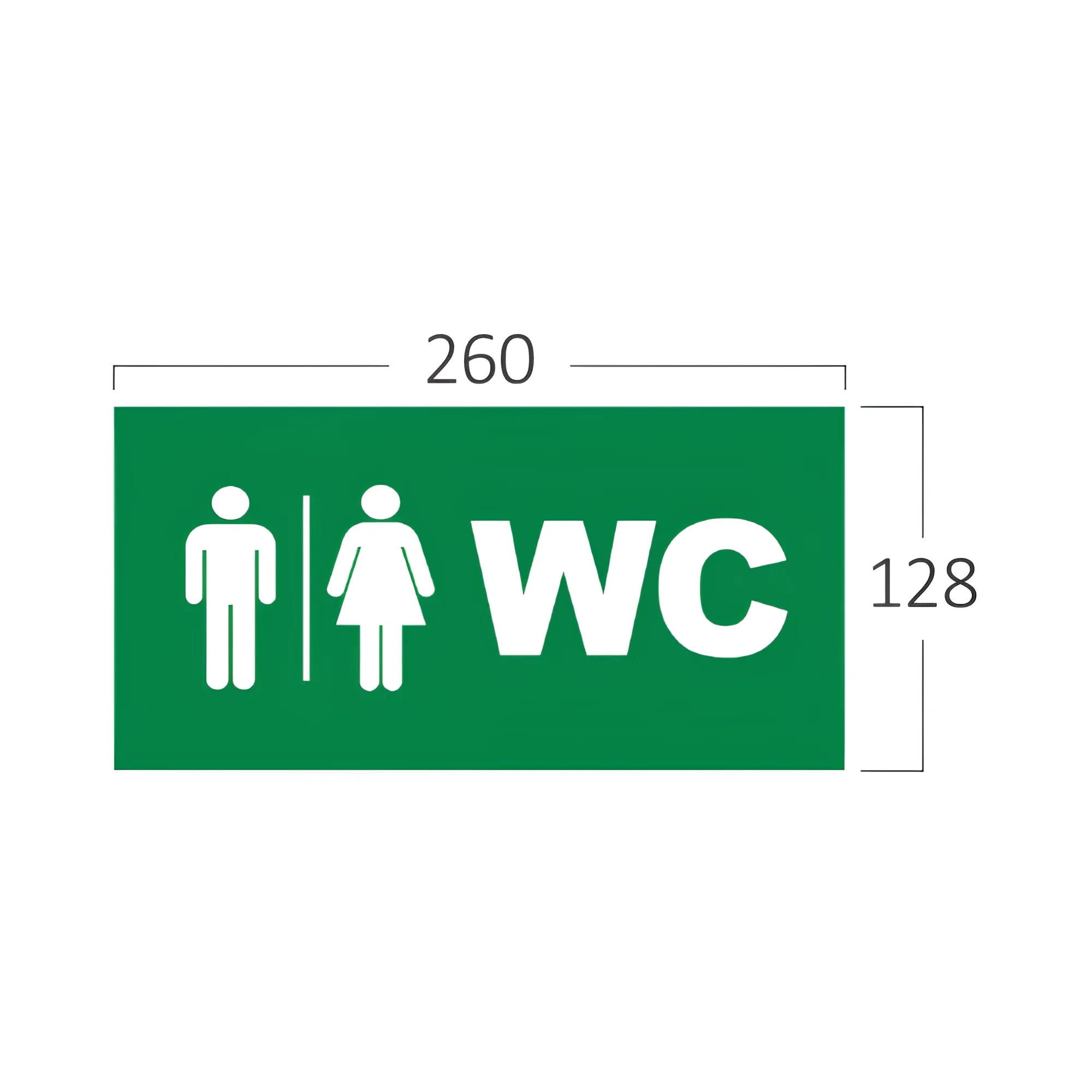OZNAKA WC PVC — slika 3