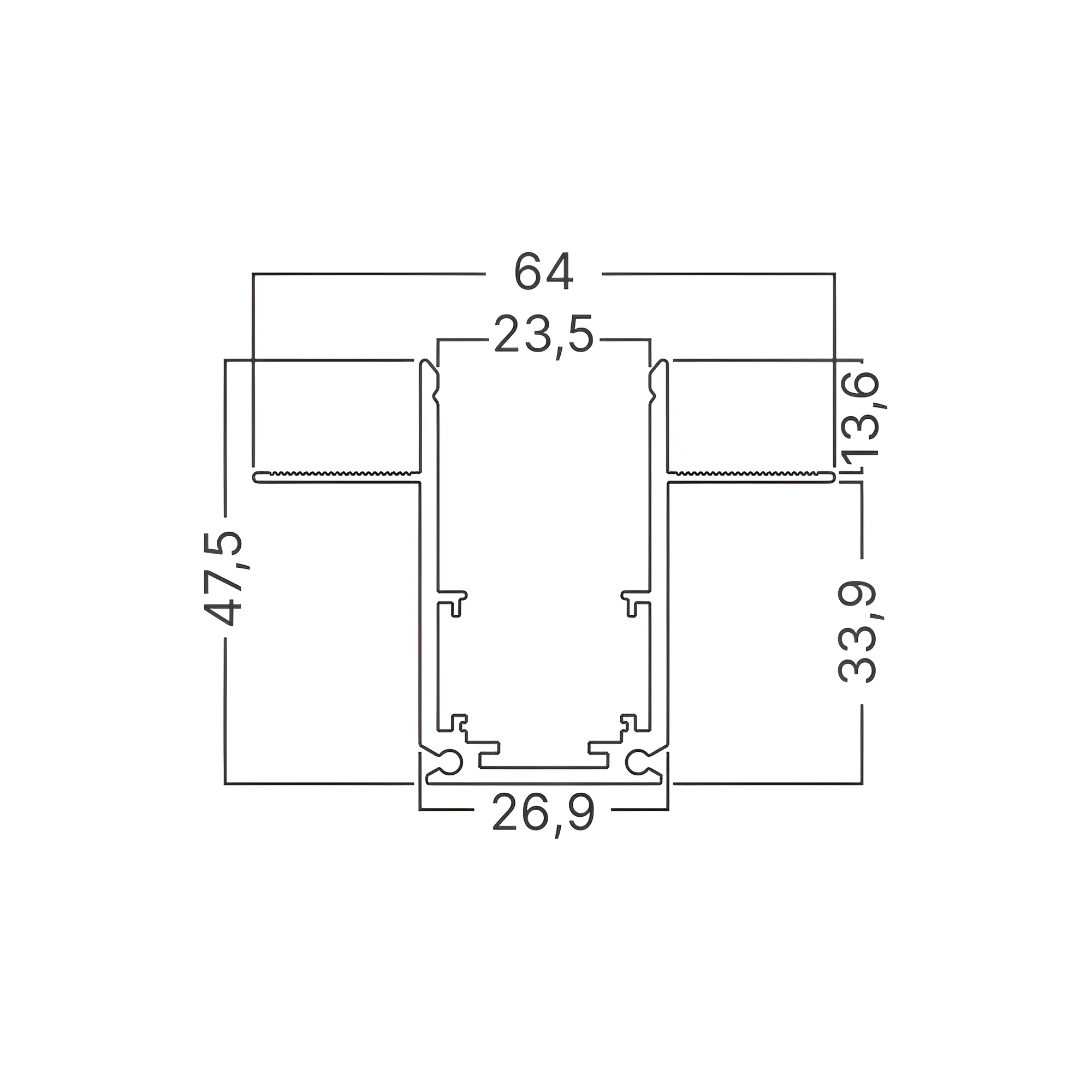 MAGNETNA SINA 1M CRNI 48VDC — slika 3