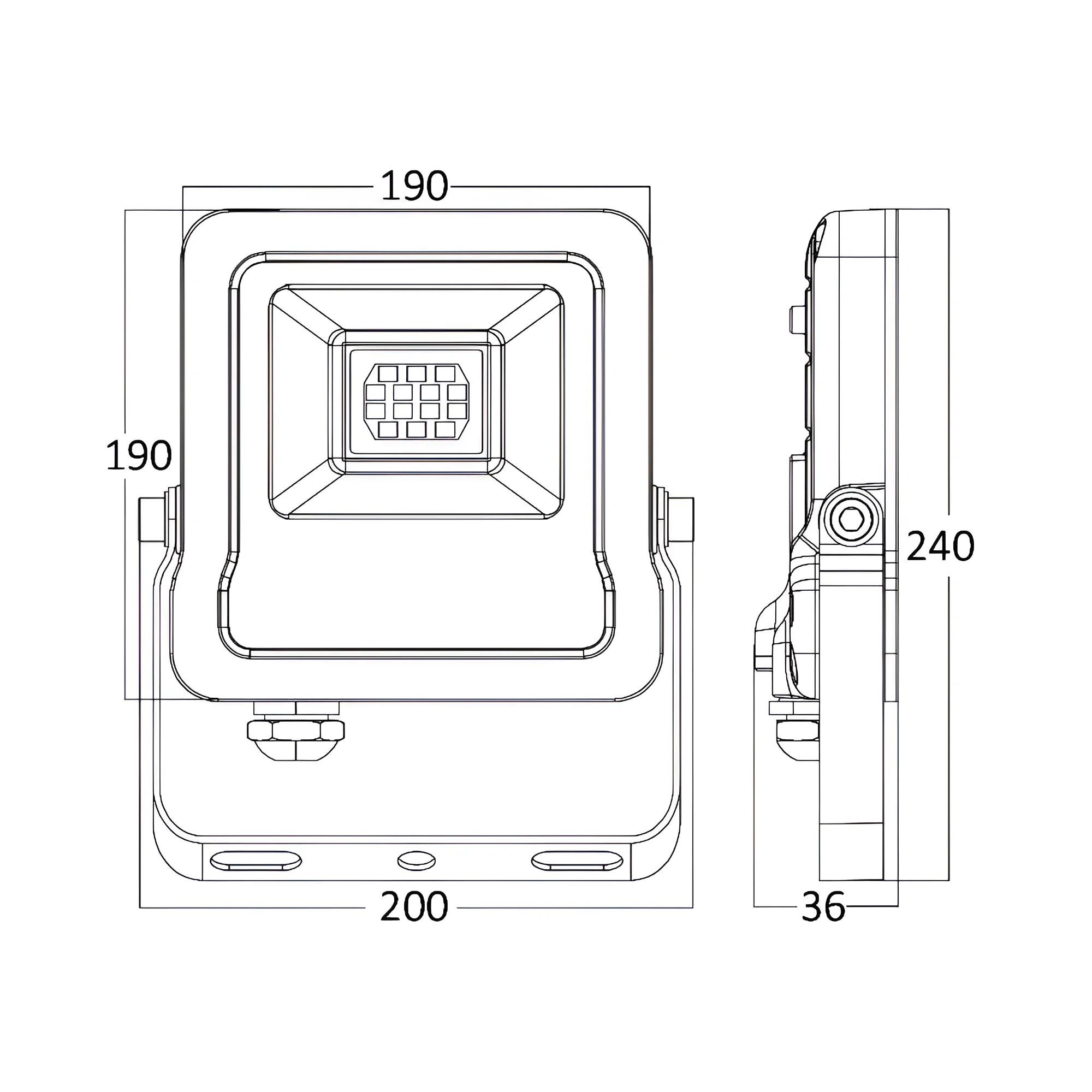 LED REFLEKTOR 50W SIVI ZELENI IP65 — slika 5