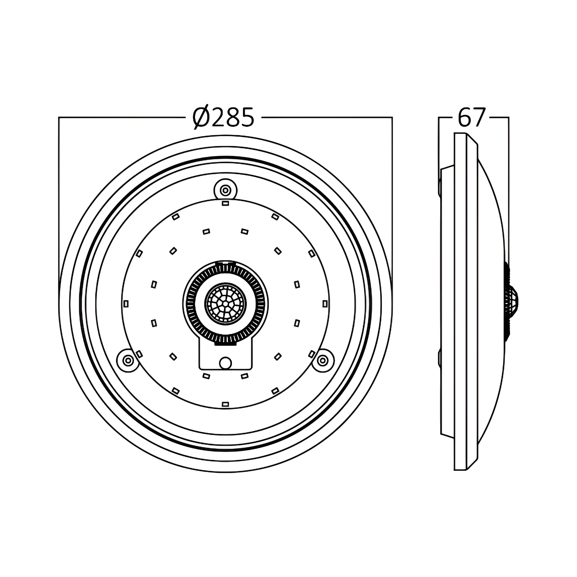 LED PLAFONJERA SA SENZOROM 15W 3000K — slika 6