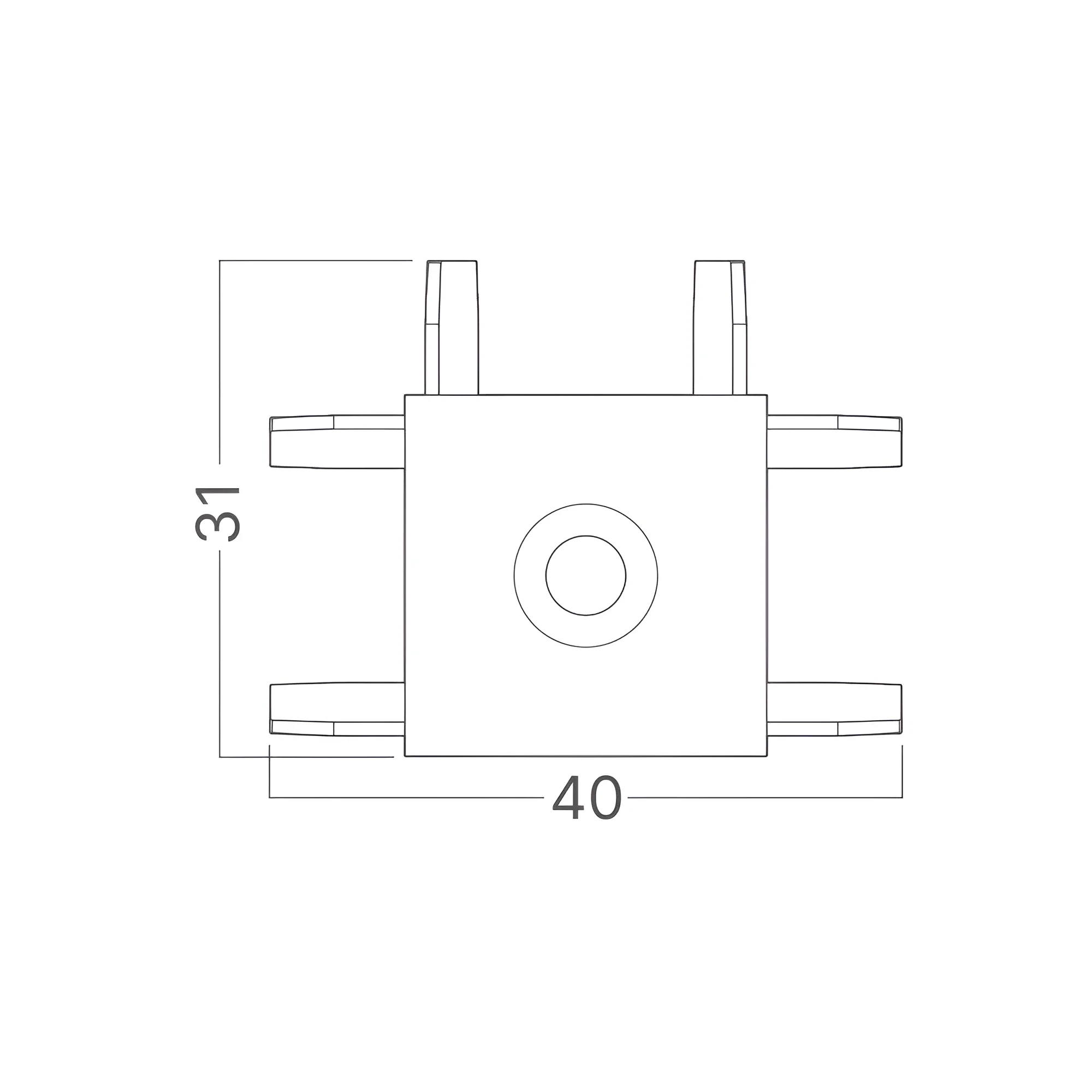 MAGNETNI T CRNI 48VDC — slika 3