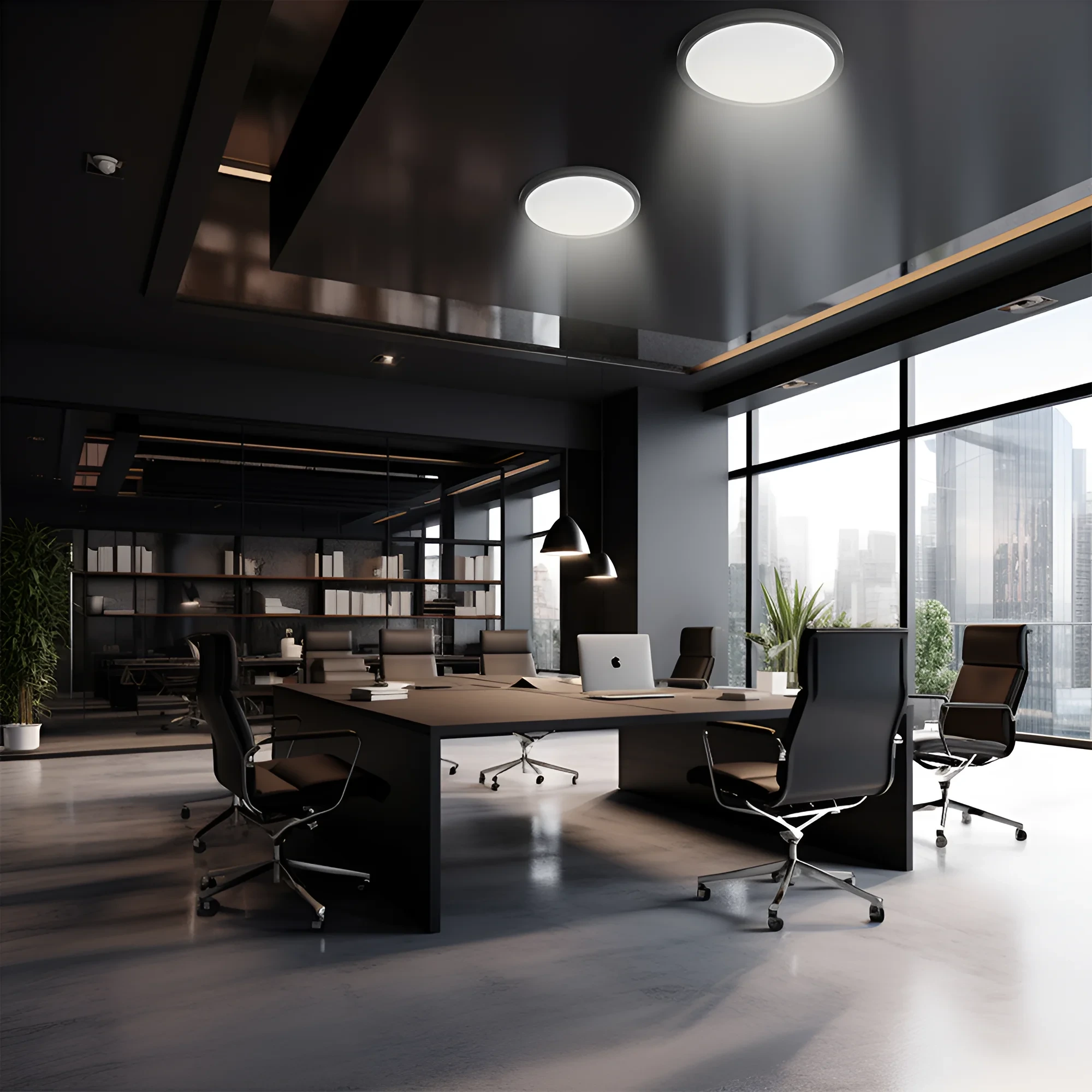 LED PLAFONJERA OKRUGLI 26W CRNI CCT — slika 2