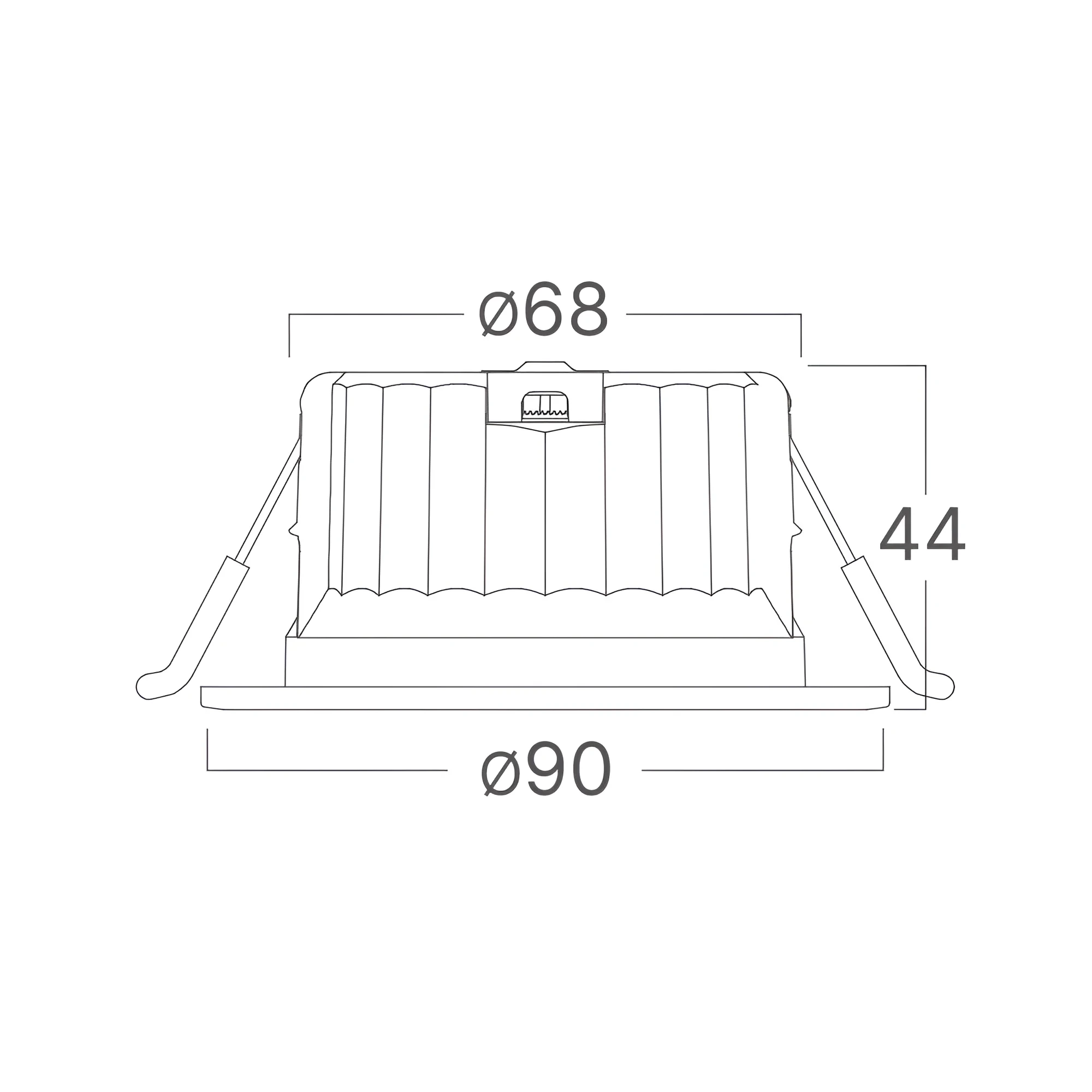 LED DOWNLIGHT D90 9W BELI CCT IP54 — slika 7