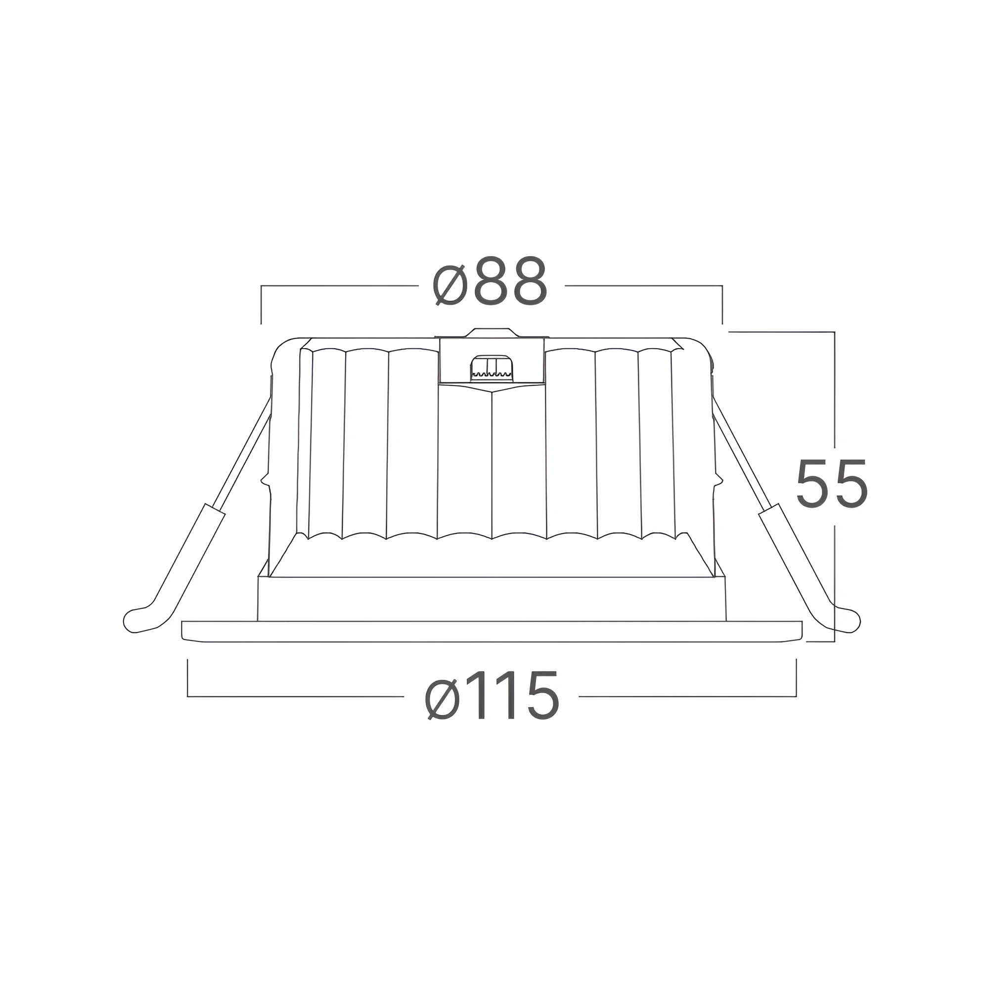LED DOWNLIGHT D120 14W BELI CCT IP54 — slika 7