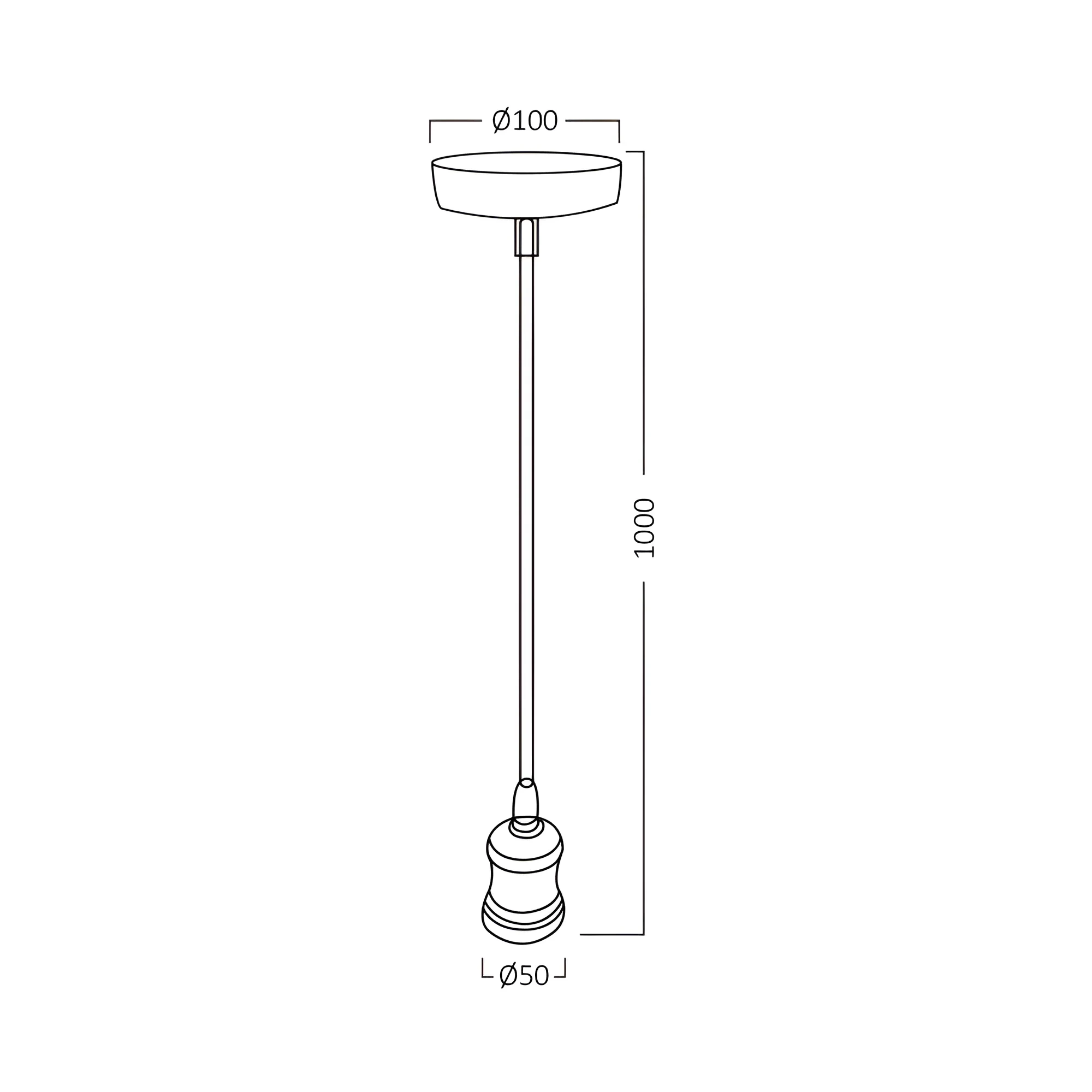 VISECE GRLO E27 1M — slika 4