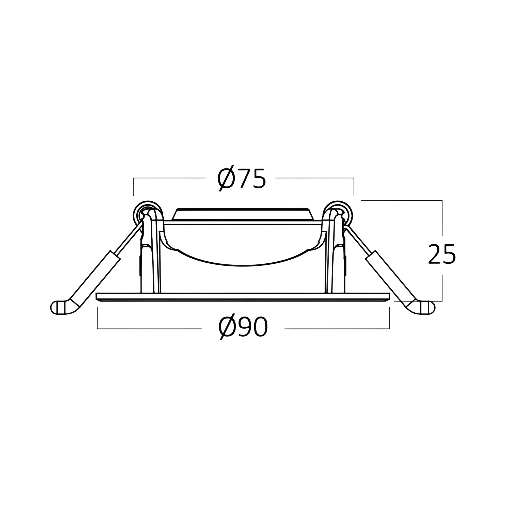 LED SPOT SVETILJKA OKRUGLA 5W CRNA 3000K — slika 5