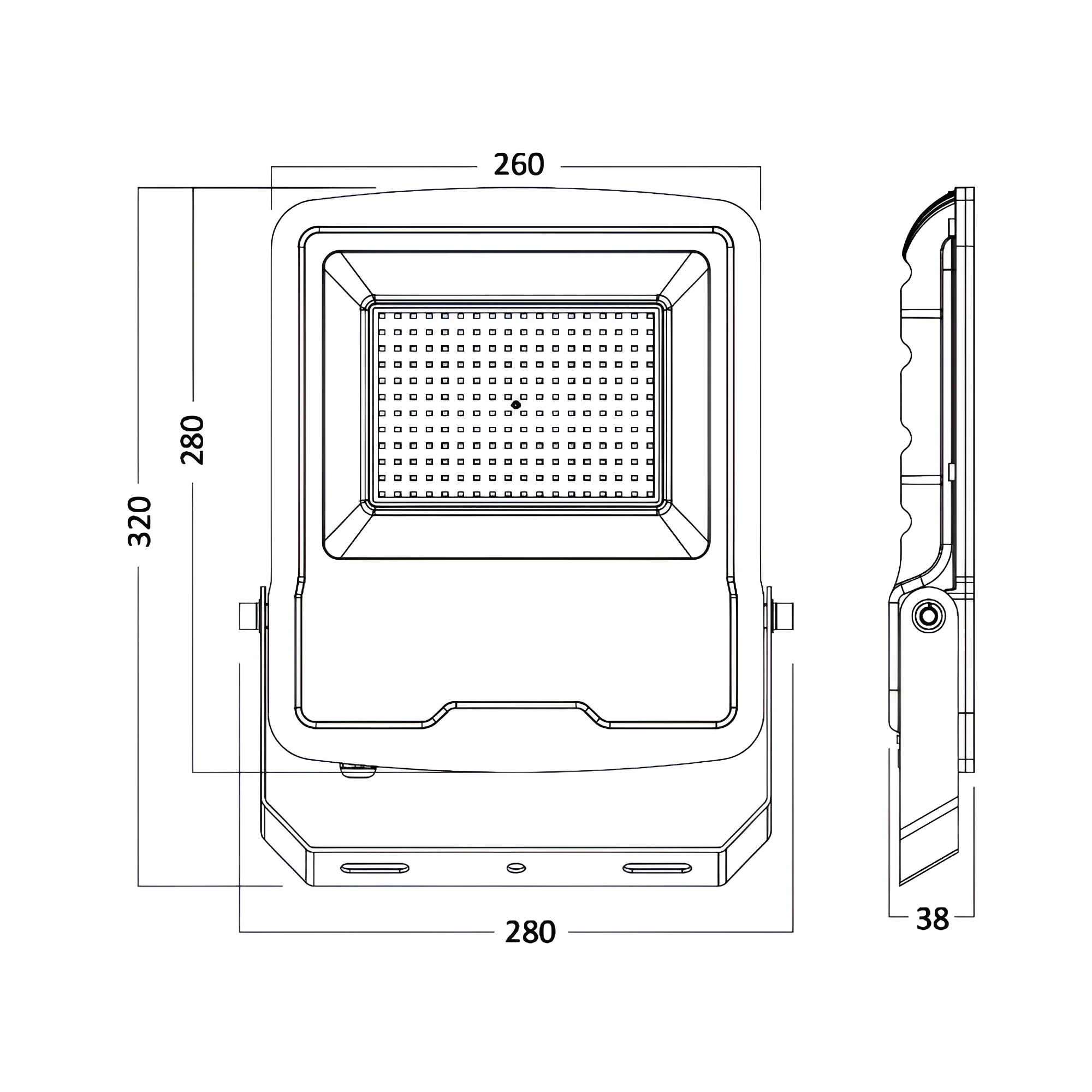 LED REFLEKTOR 100W SIVI 4000K IP65 — slika 5