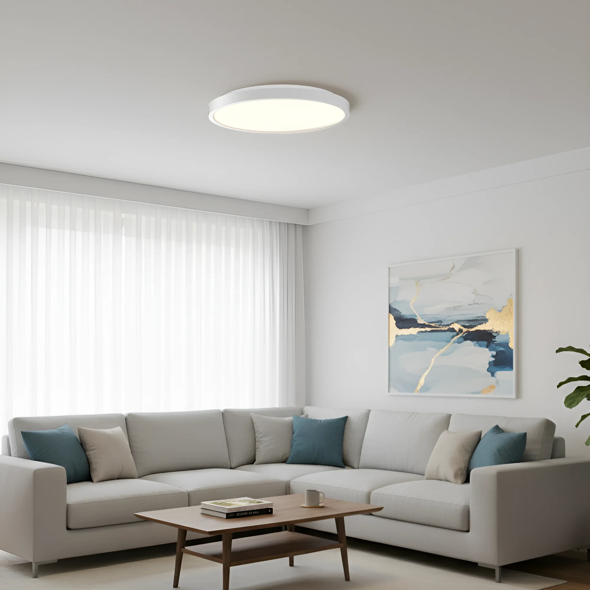LED PLAFONJERA OKRUGLI 45W BELI — slika 2