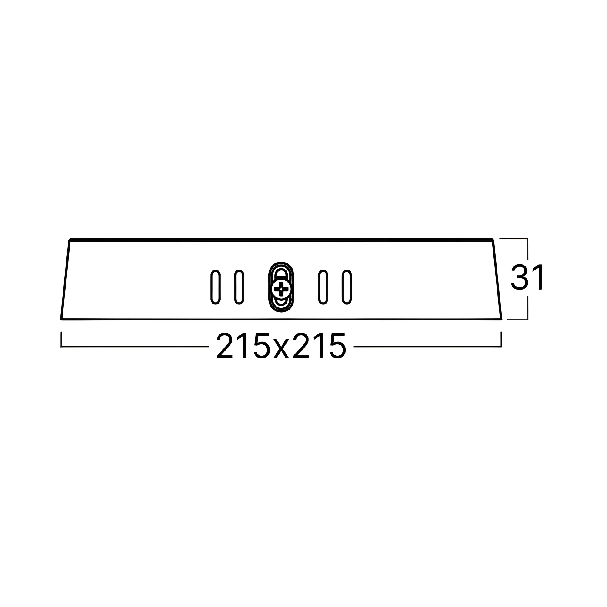 LED PANEL NADGRADNI KVADRATNI 8" 18W BELI 4000K — slika 5