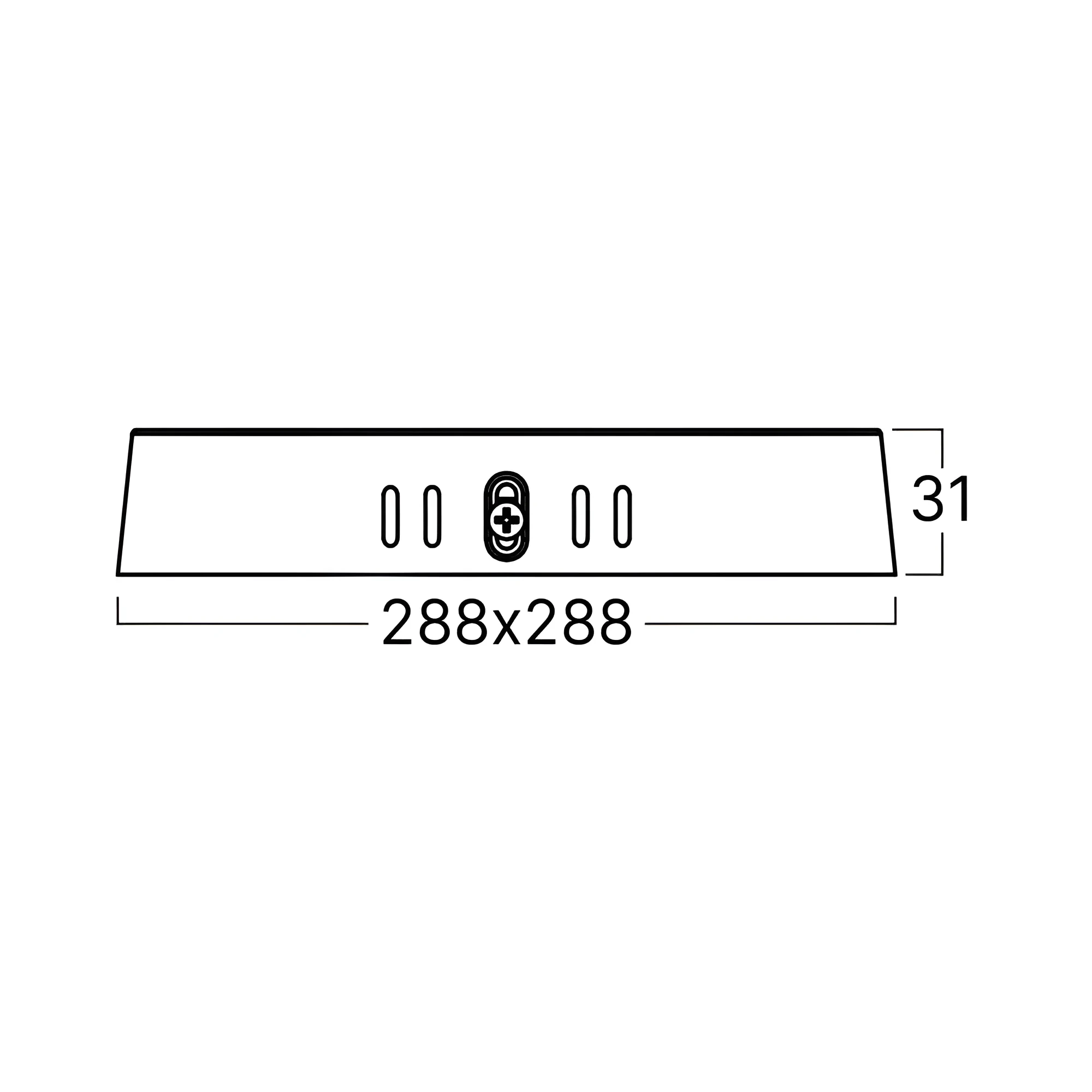 LED PANEL NADGRADNI KVADRATNI 10" 24W BELI 4000K — slika 5