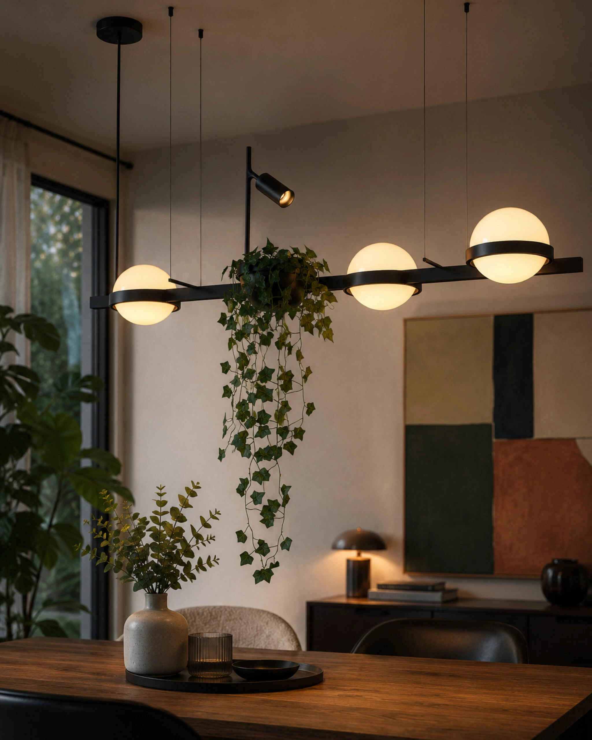 LED viseća lampa FK2025-40V BK+WH — slika 2