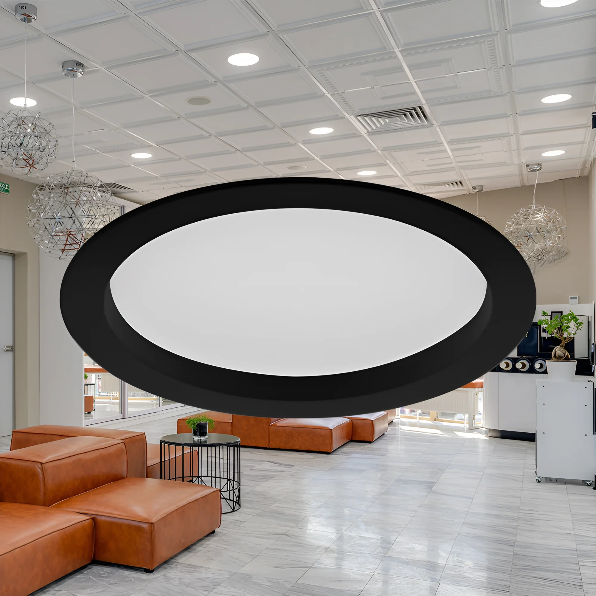 LED DOWNLIGHT 24W CRNI 6500K — slika 2