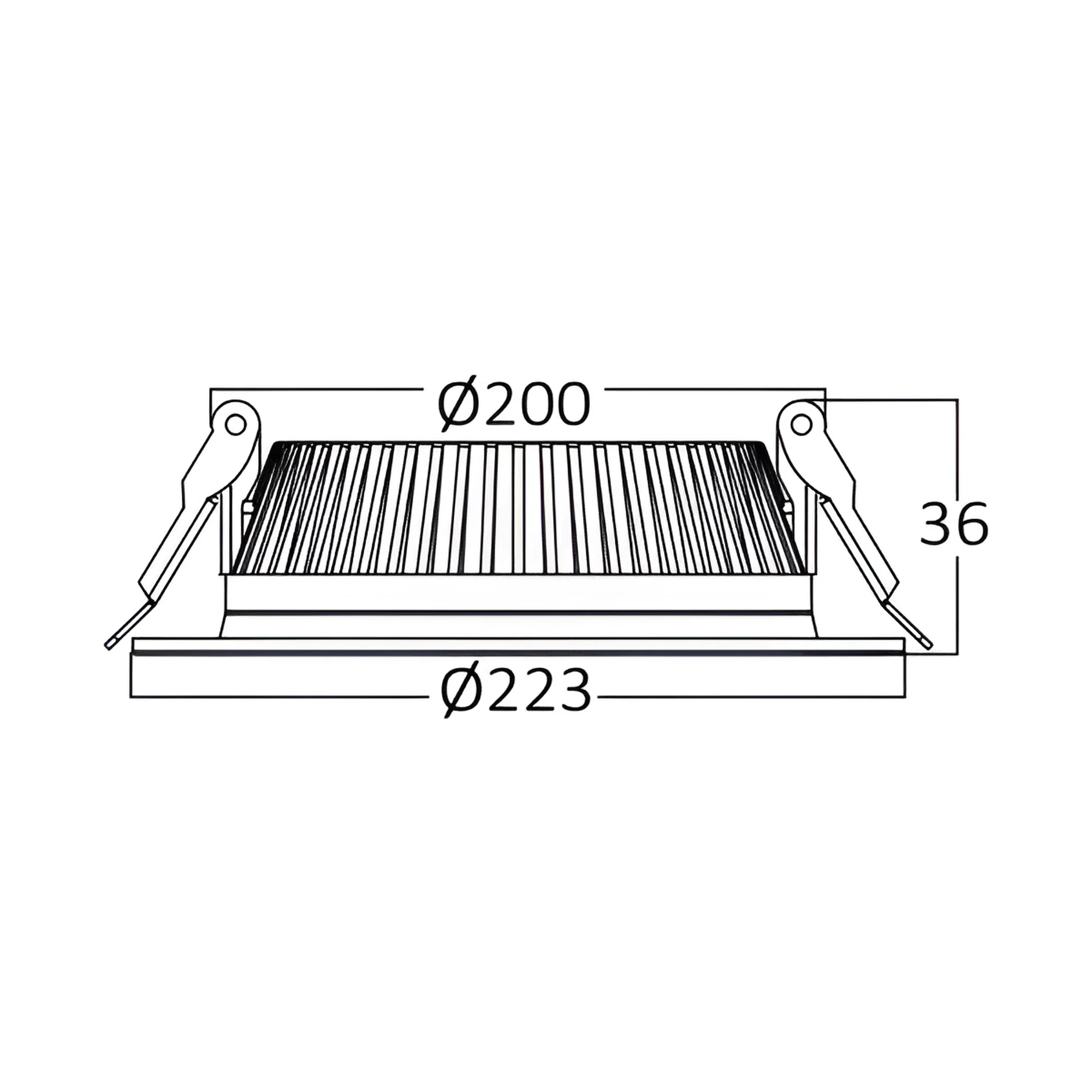 LED DOWNLIGHT 32W BELI 6500K — slika 4