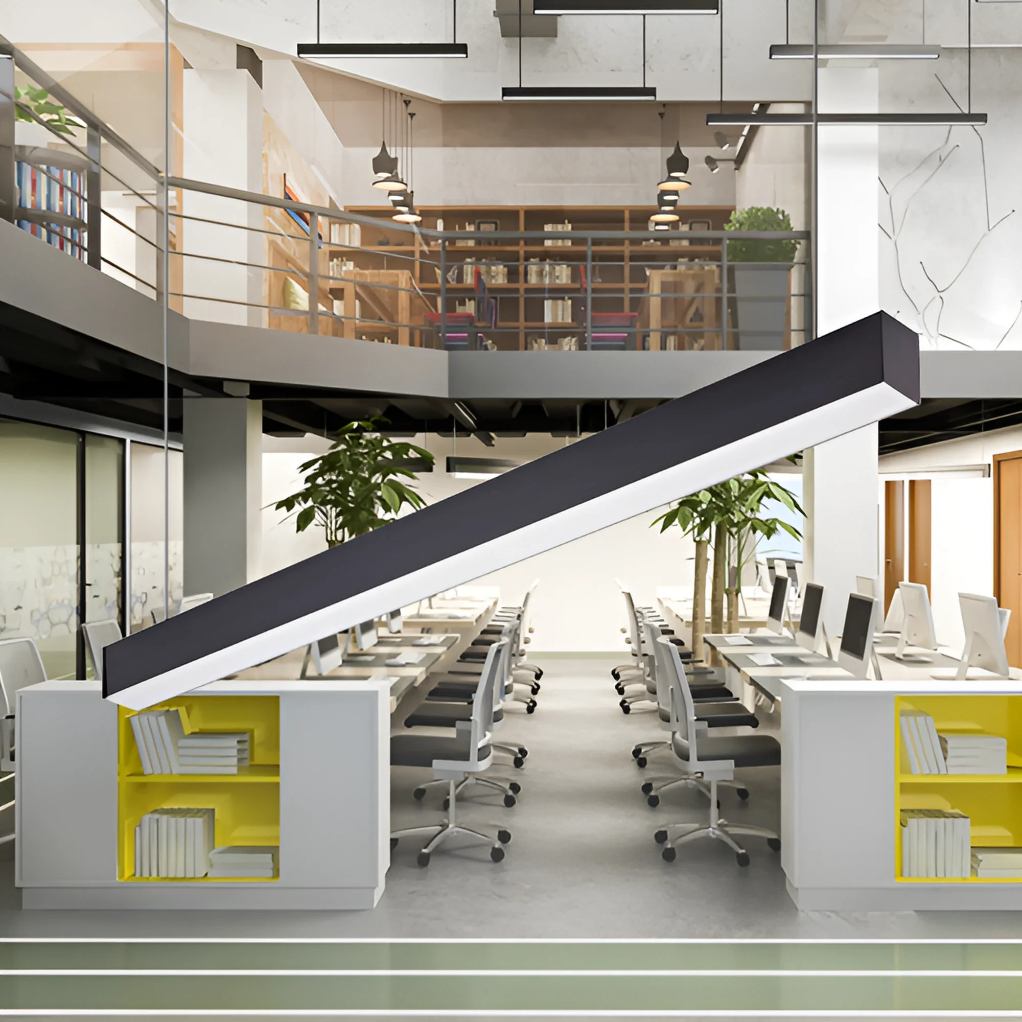 LED LINEARNA SVETILJKA 1.5M 45W CRNI 4000K — slika 2