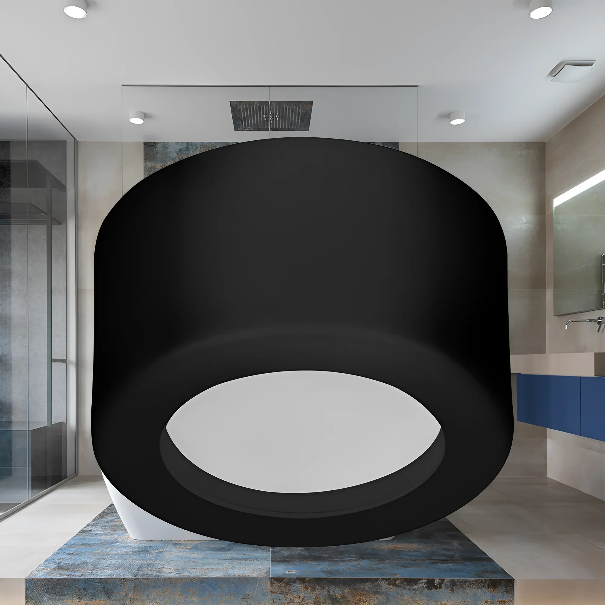 LED DOWNLIGHT NADGRADNI 8W CRNI 6500K — slika 2
