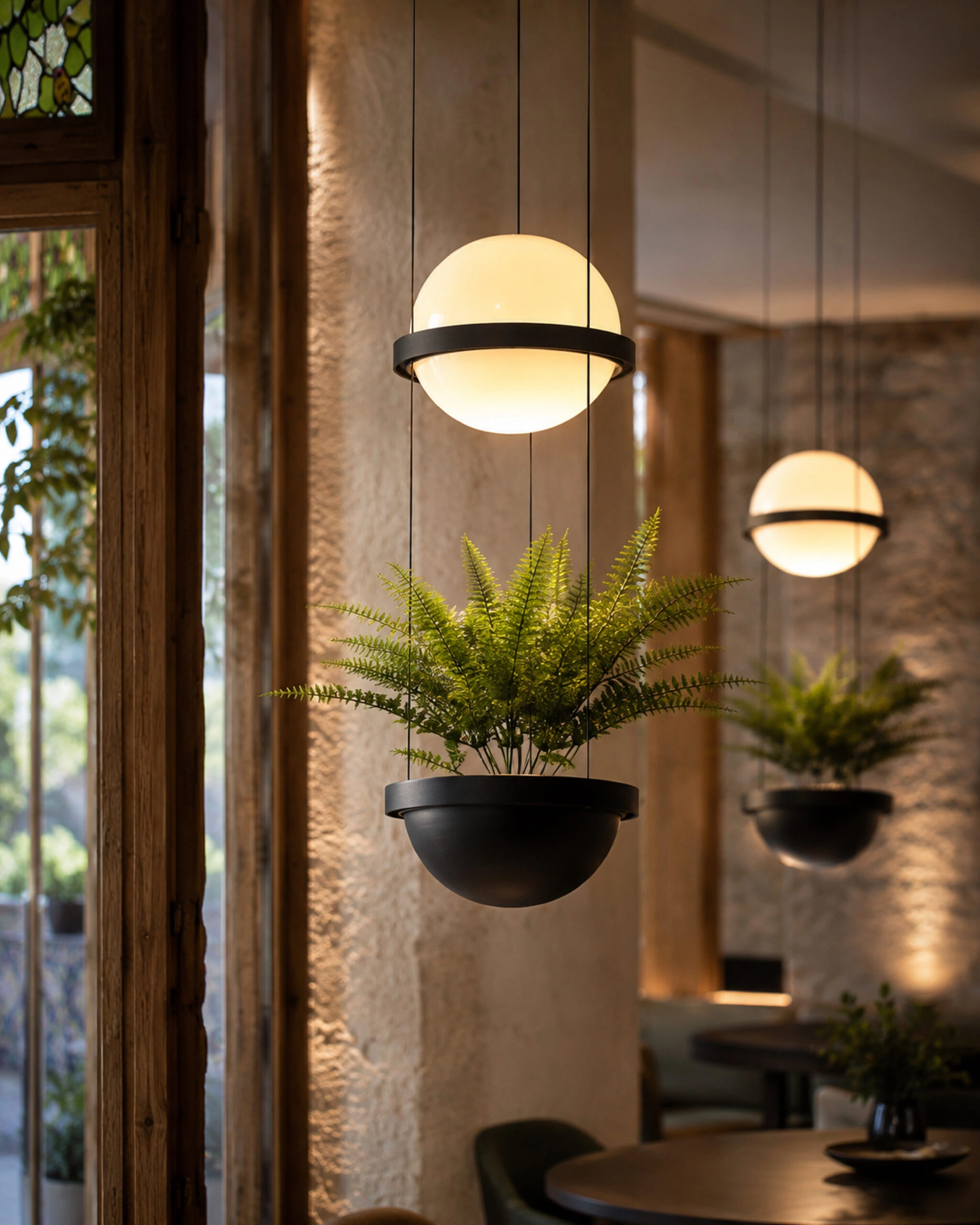 LED viseća lampa FK2025-16V BK+WH — slika 2