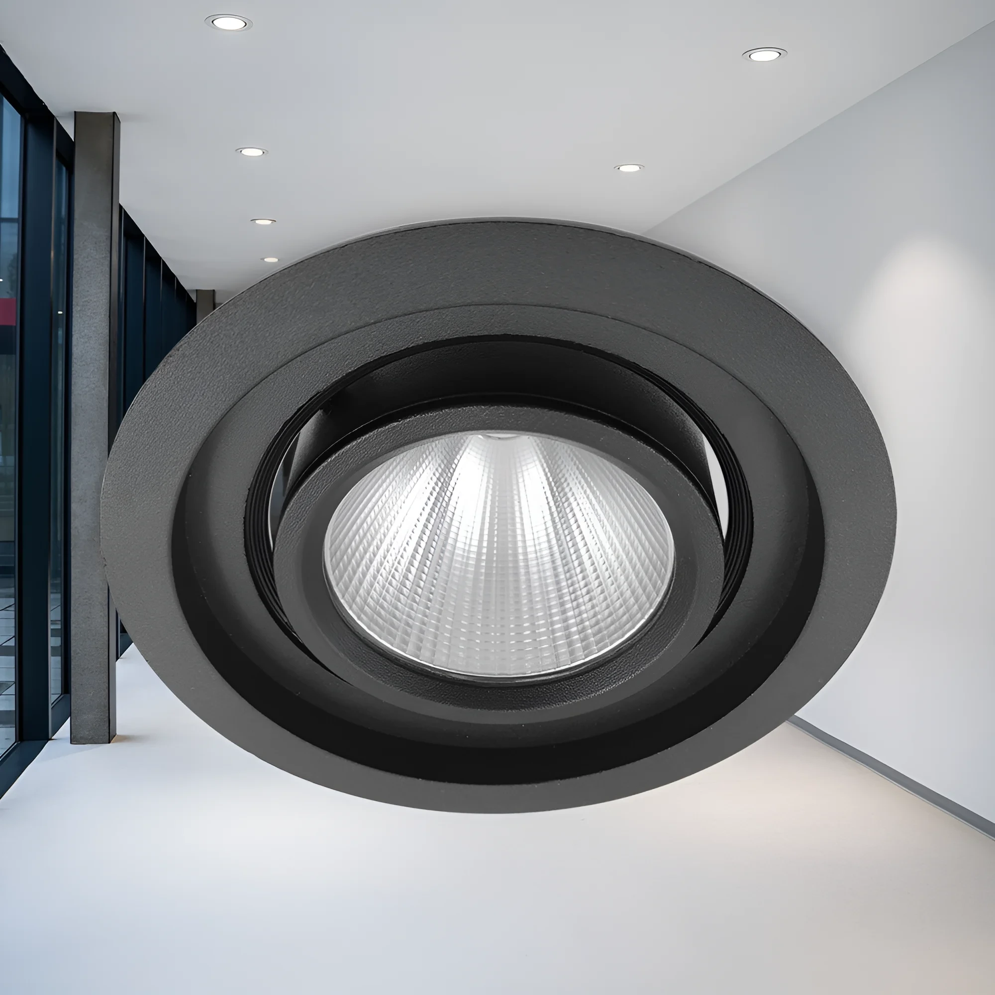 LED DOWNLIGHT OKRUGLI 40W CRNI 3000K — slika 2