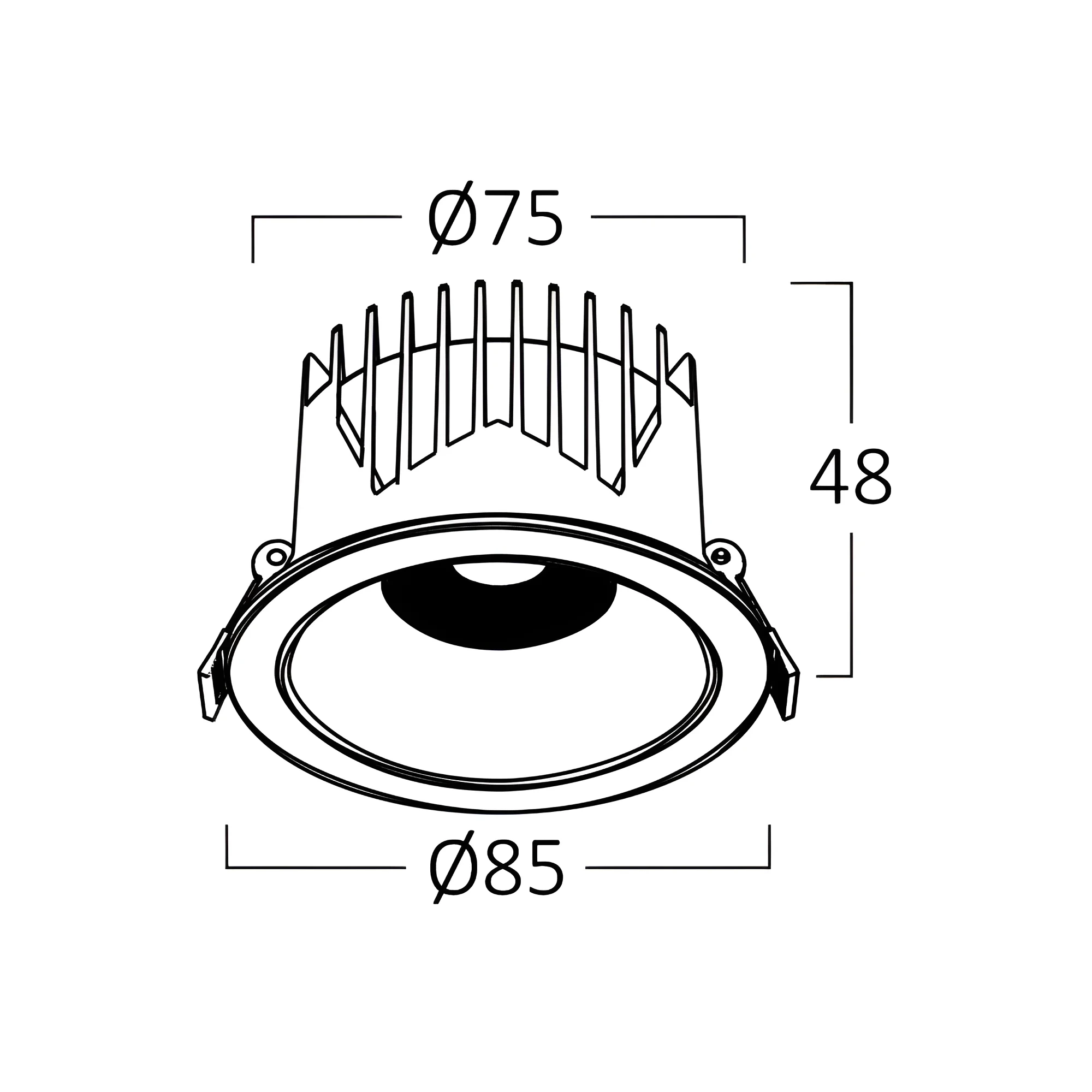 LED DOWNLIGHT 10W CRNI CCT — slika 6