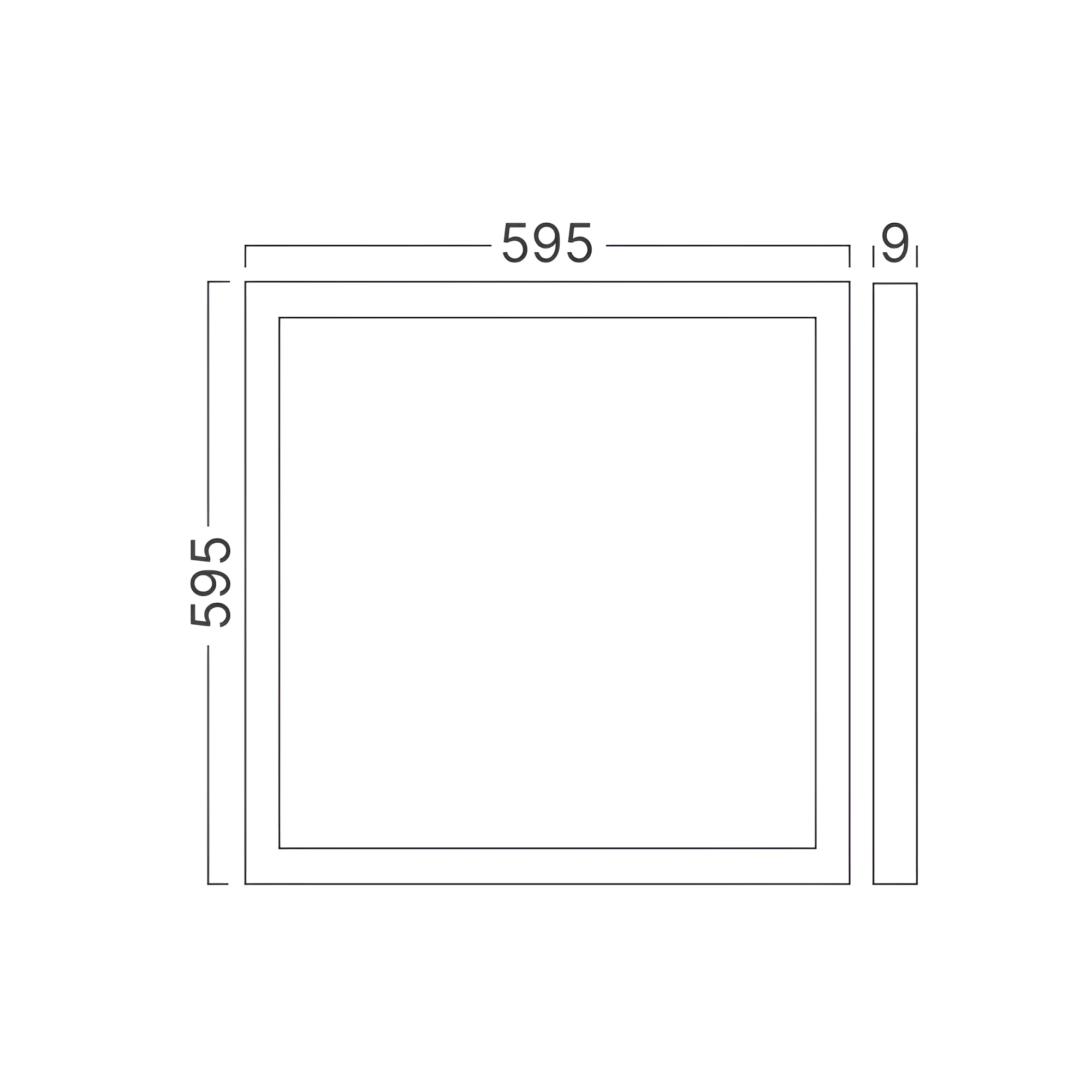 LED PANEL UGRADNI 595X595 40W BELI CCT — slika 7