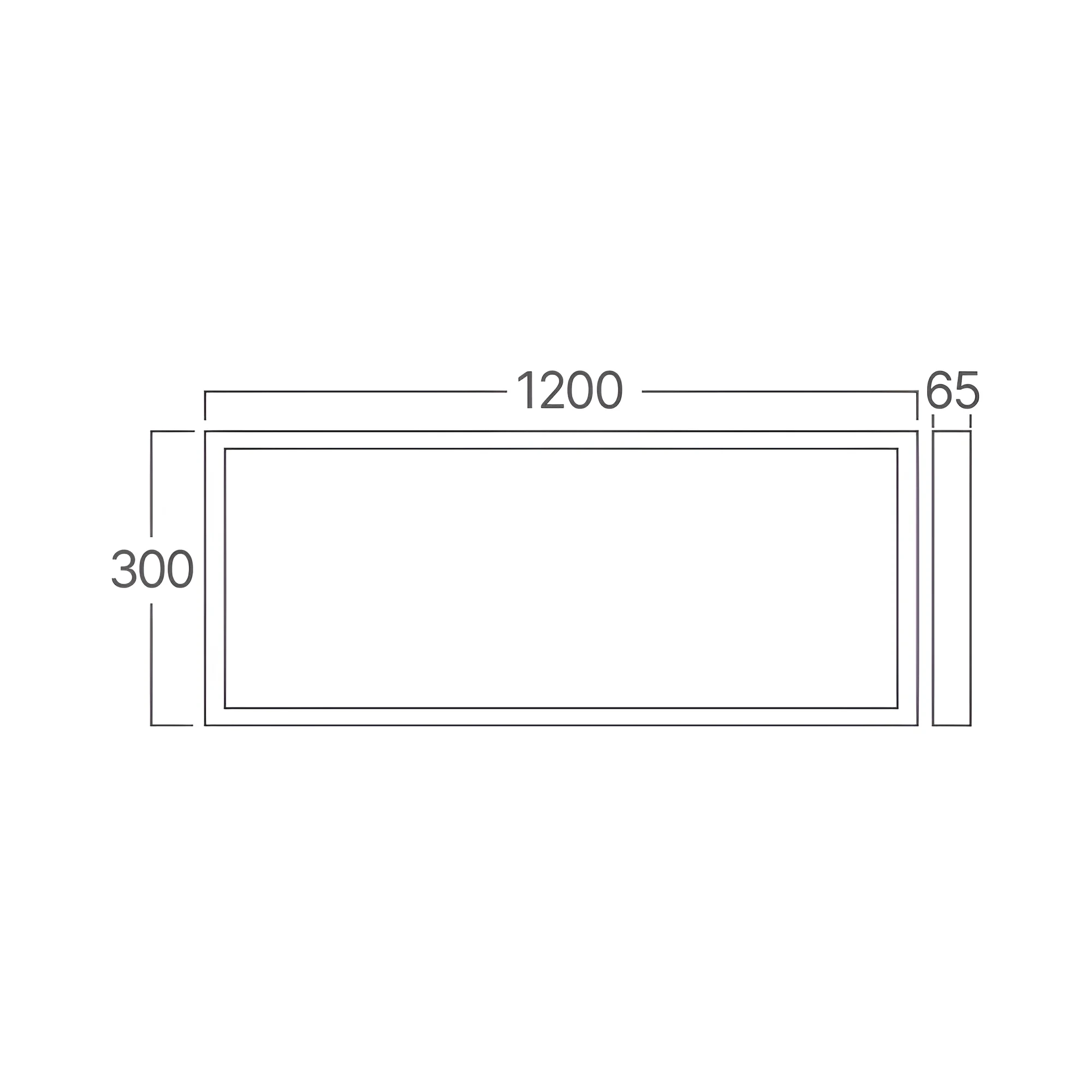 RAM ZA NADGRADNU MONTAZU PANELA 300X1200 BELI — slika 3