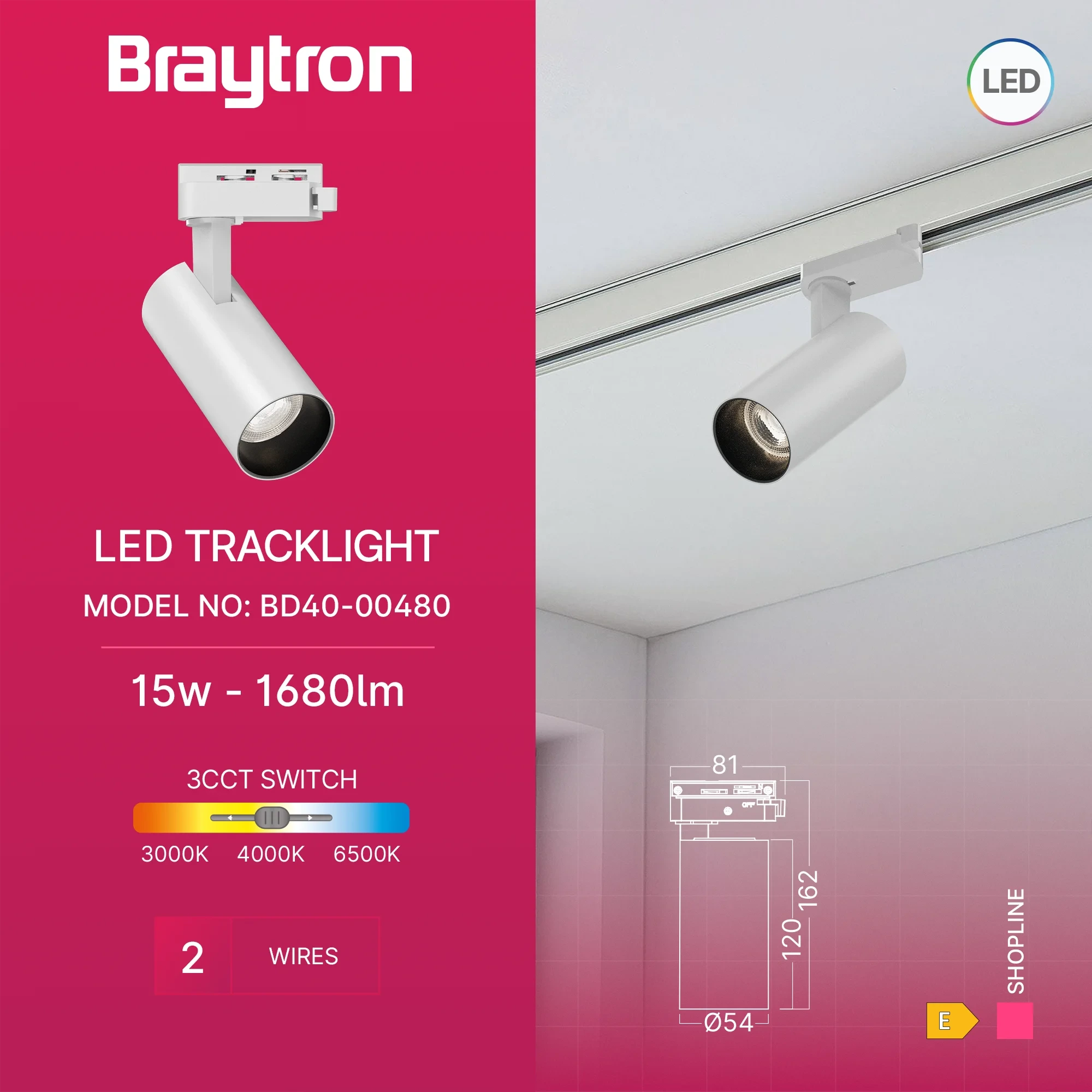 LED SINSKI REFLEKTOR 15W BELI CCT MONOFAZNI — slika 3