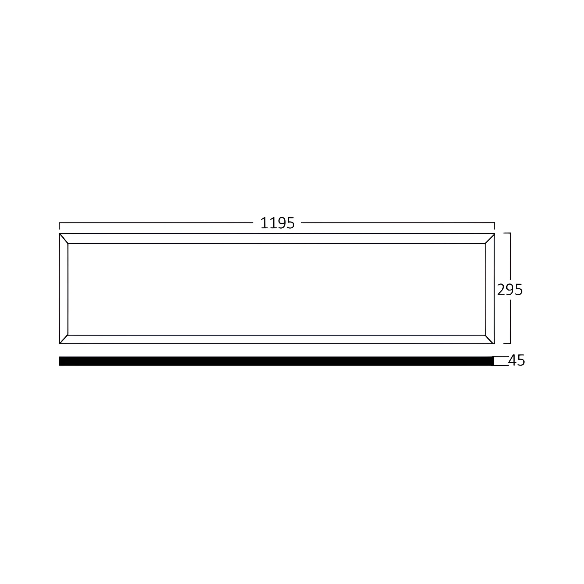 LED PANEL NADGRADNI 295X1195 50W BELI 4000K — slika 5