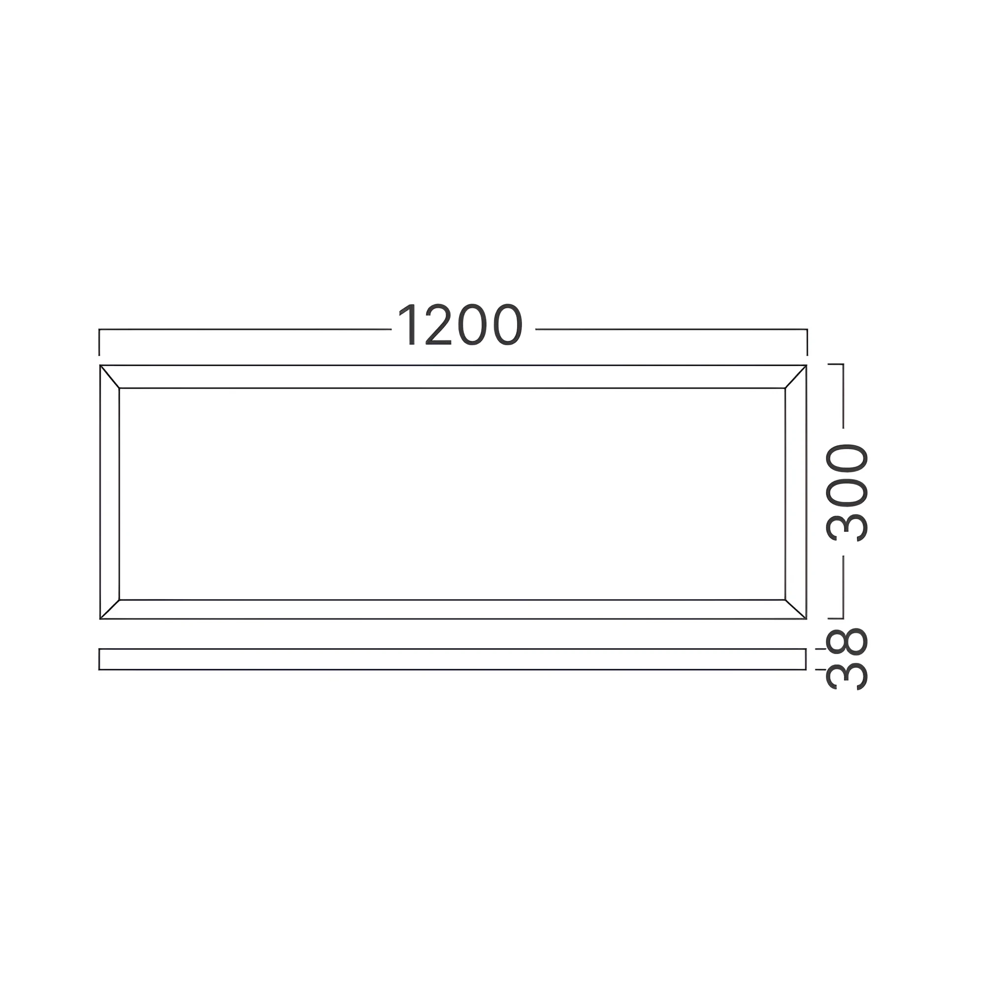 LED PANEL NADGRADNI 300X1200 50W BELI CCT — slika 8