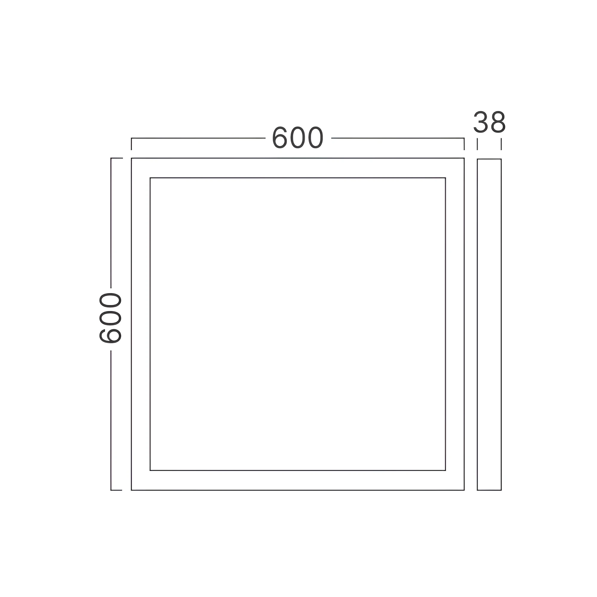 LED PANEL NADGRADNI 600X600 50W BELI CCT — slika 8