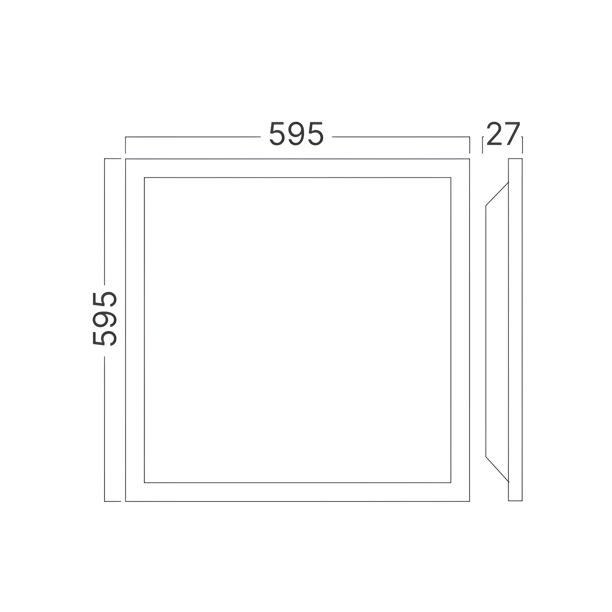 LED PANEL UGRADNI 595X595 40W BELI CCT — slika 6