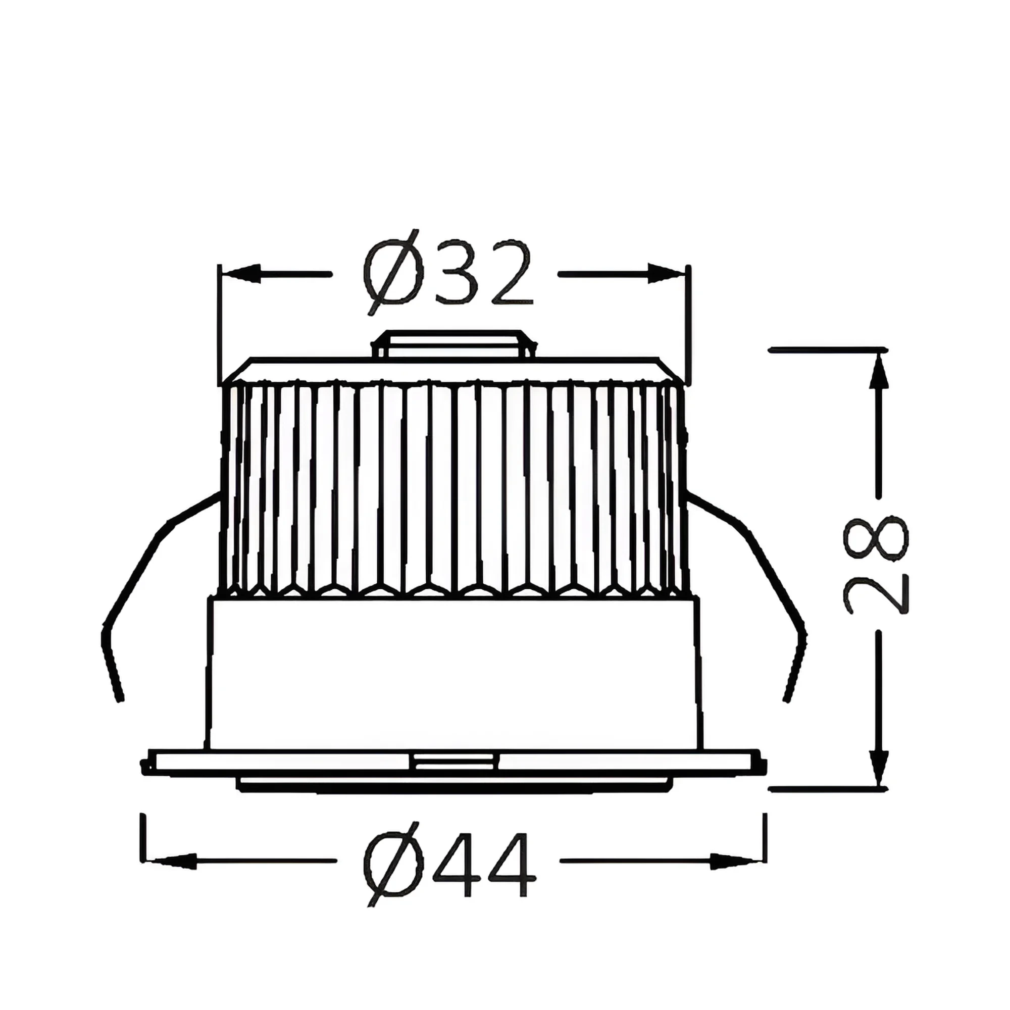 LED MINI SPOT 3W CRNI 6500K 38° IP54 — slika 4