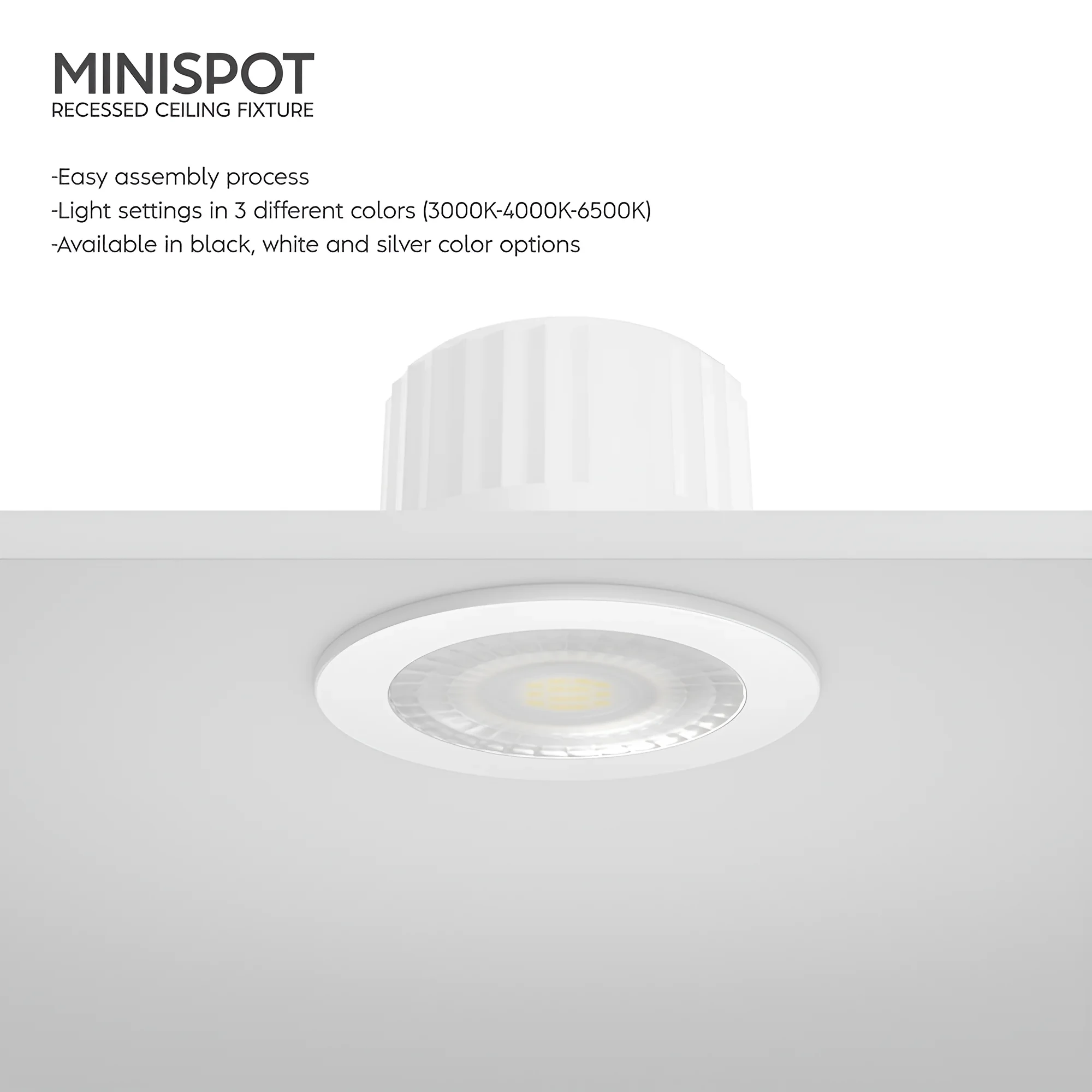 LED MINI SPOT 3W TRICOLOR CCT 38° IP54 — slika 5