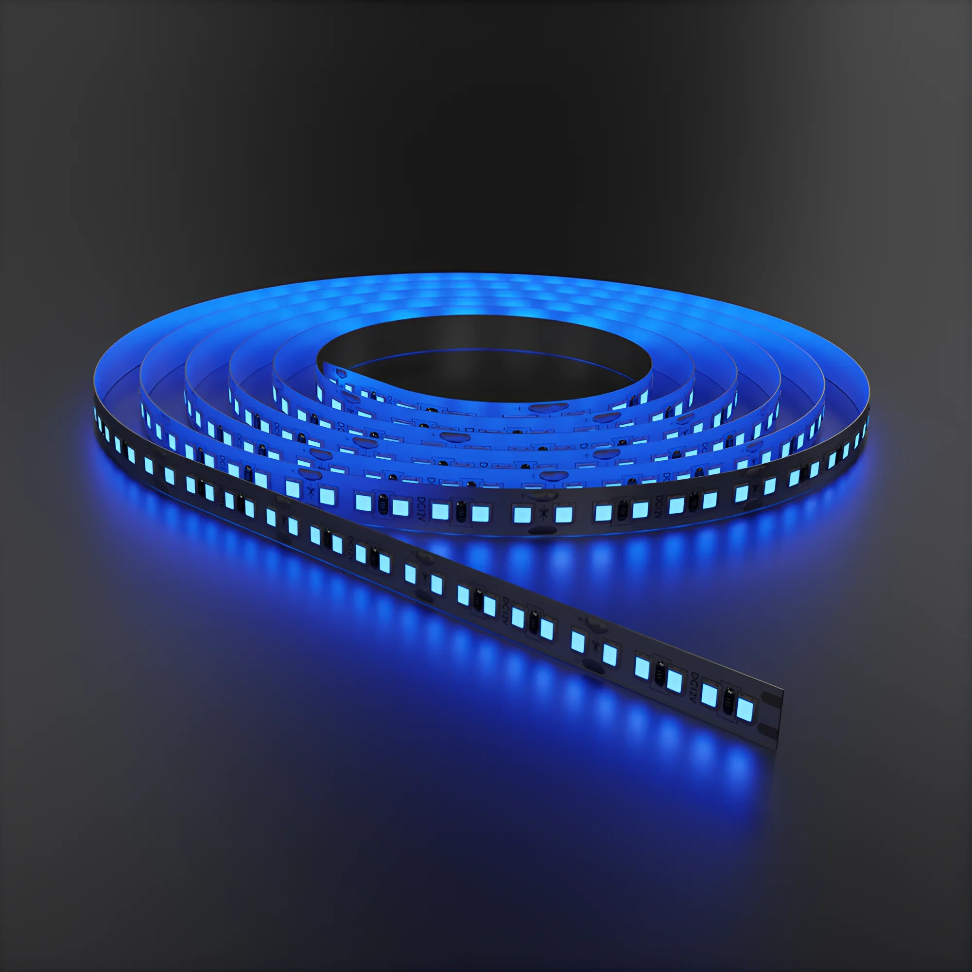 LED TRAKA 12W 60LED 5050 PLAVA 12V IP20 5m — slika 2