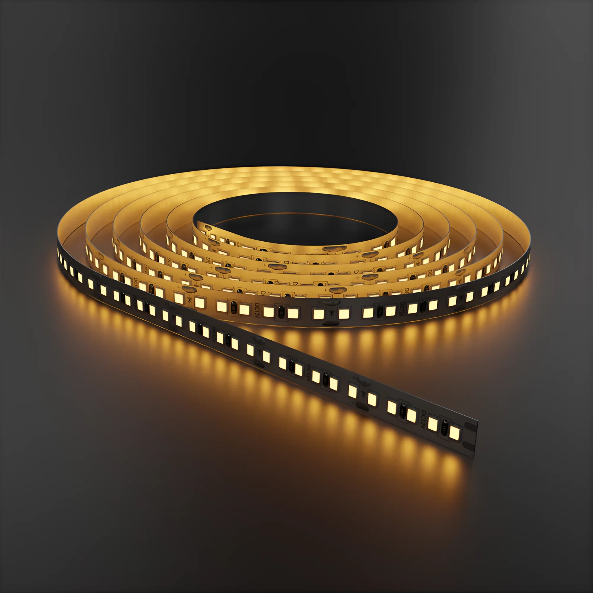 LED TRAKA 12W 60LED 5050 AMBER 12V IP20 5m — slika 2