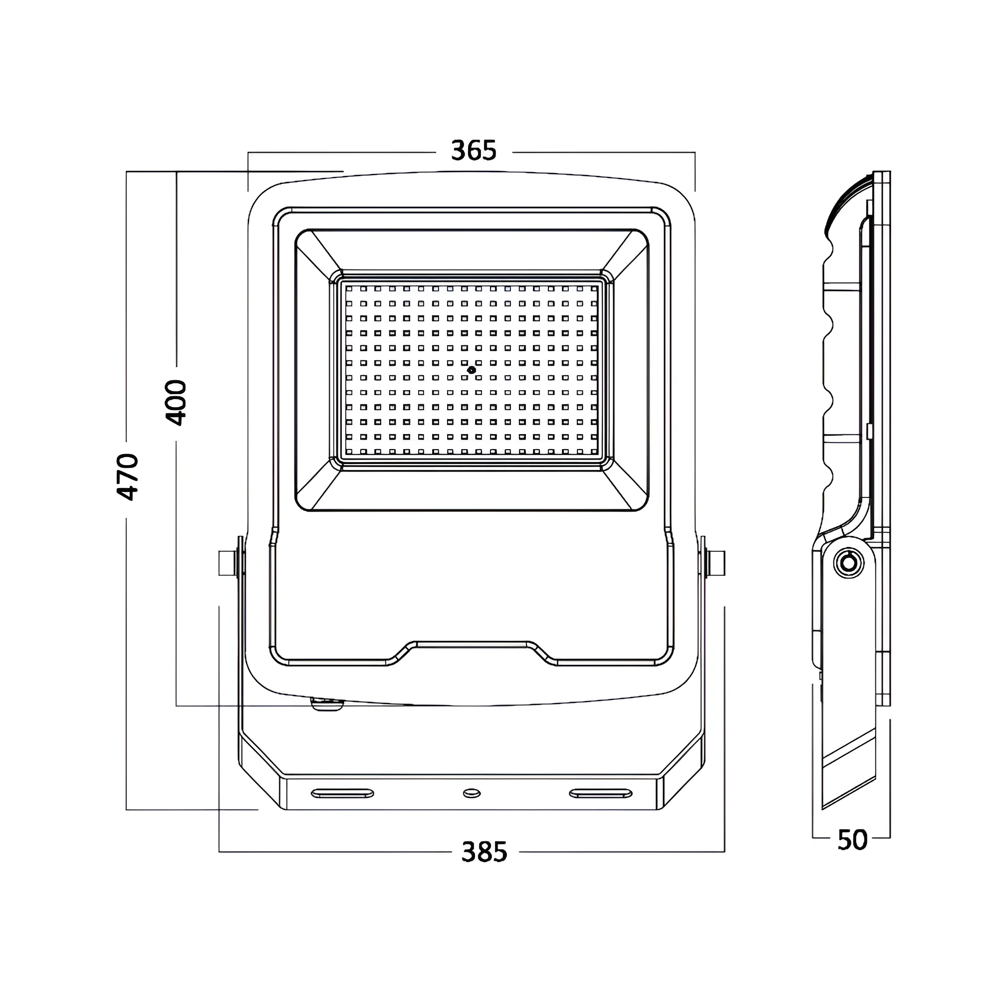 LED REFLEKTOR 200W SIVI 3000K IP65 — slika 5