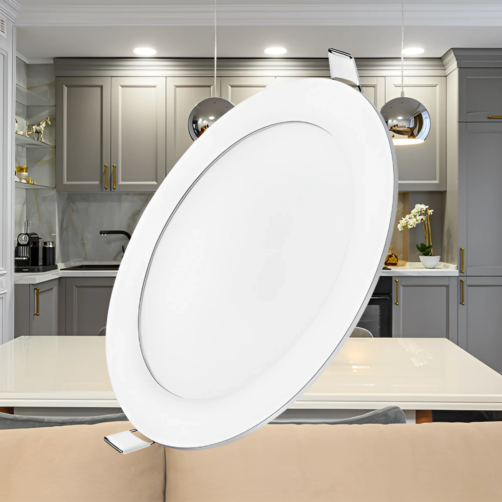 LED PANEL UGRADNI OKRUGLI 10" 24W BELI 6500K — slika 2