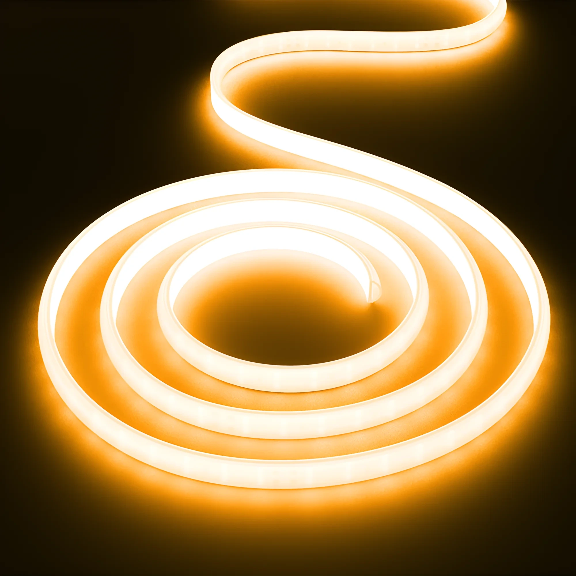 LED TRAKA 220V 8W 120LED 2835 AMBER 220V IP54 — slika 2