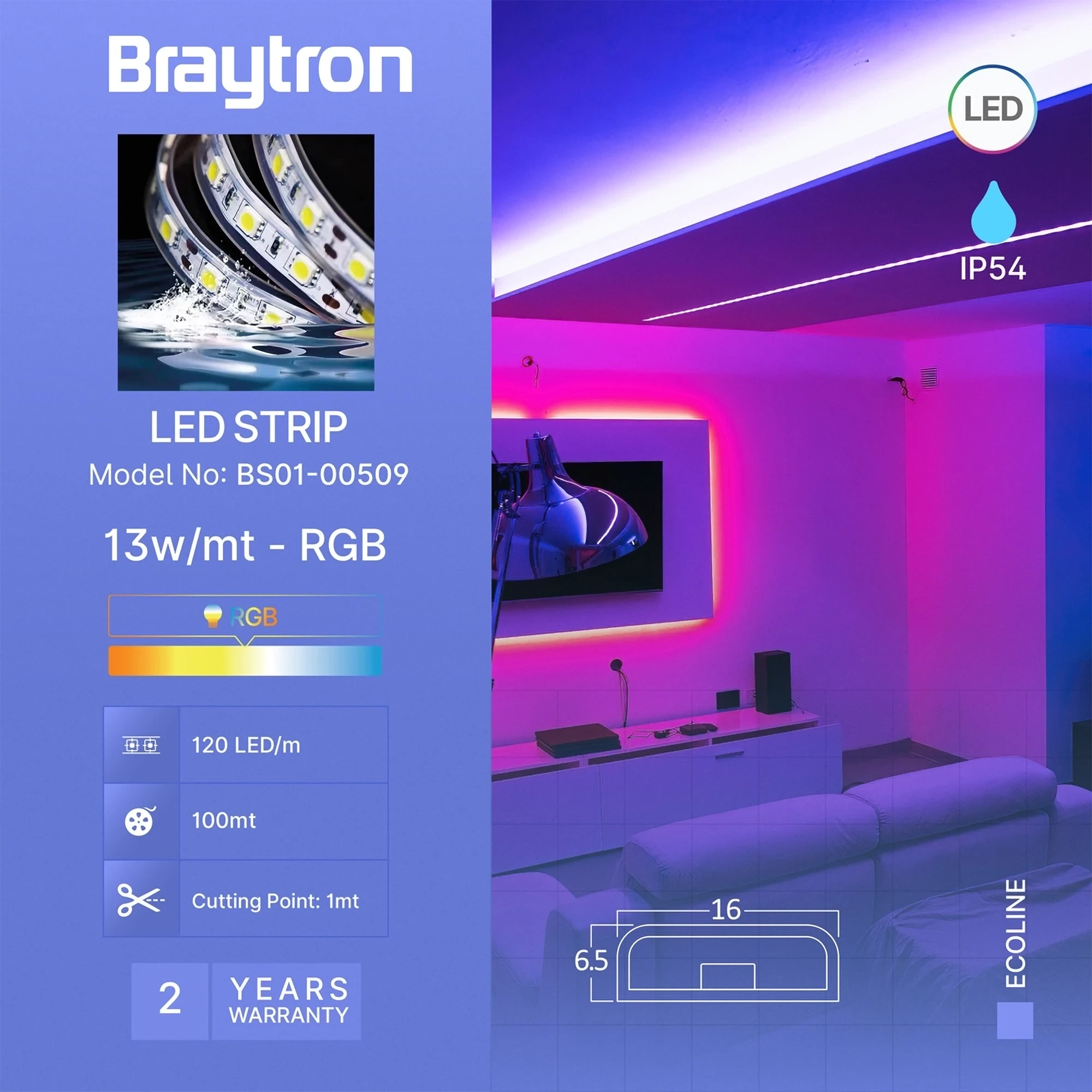 LED TRAKA 220V 13W 120LED 5050 RGB 220V IP54 — slika 3