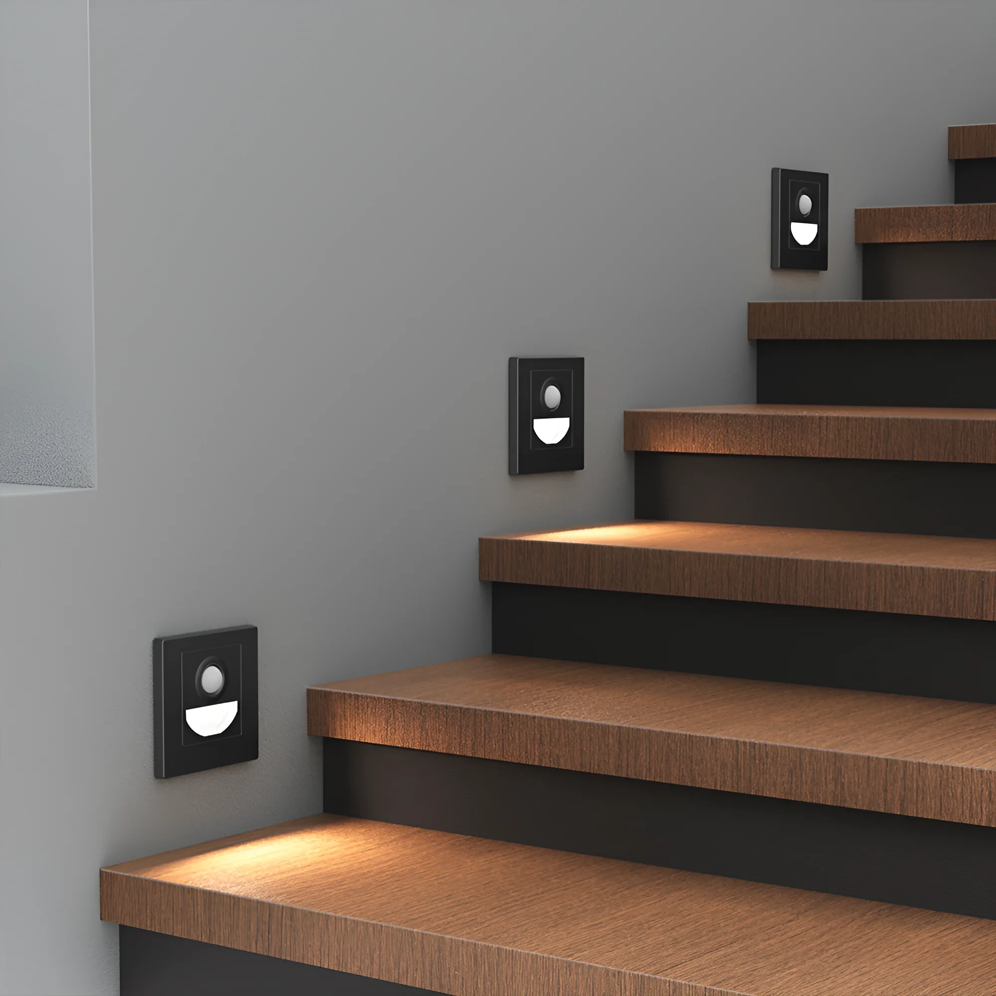 LED STEPENISNA SVETILJKA SA SENZOROM 1.5W CRNA CCT — slika 2