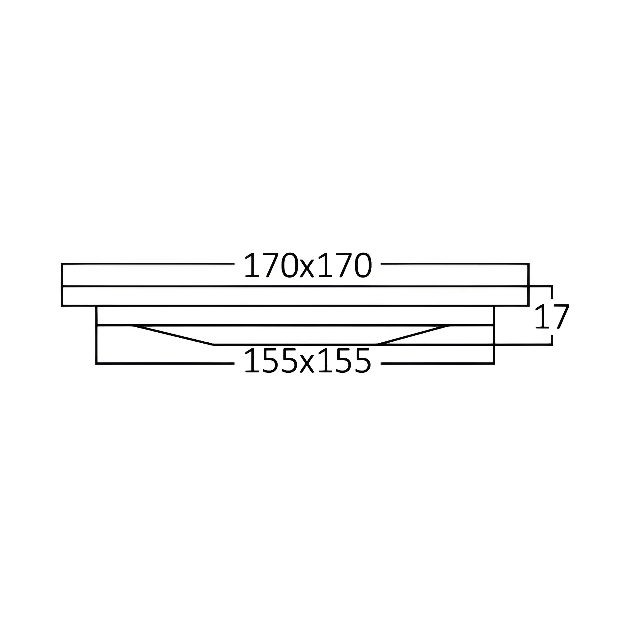 LED PANEL UGRADNI KVADRATNI 6" 12W BELI 6500K — slika 4