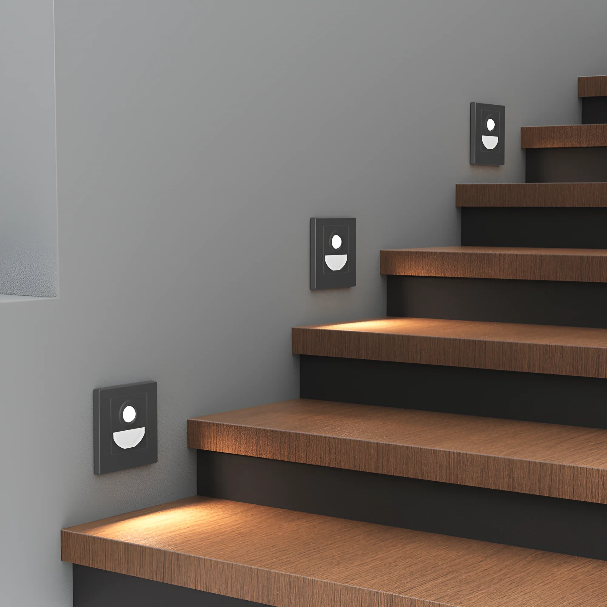 LED STEPENISNA SVETILJKA SA SENZOROM 1.5W SIVA CCT — slika 2