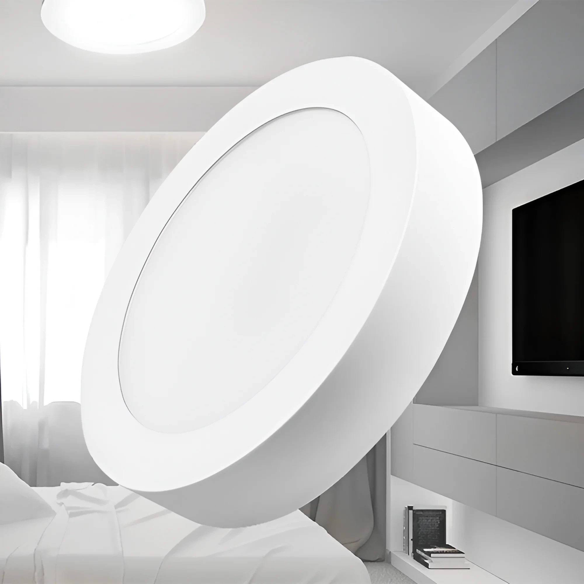 LED PANEL NADGRADNI OKRUGLI 6W BELI 6500K — slika 2