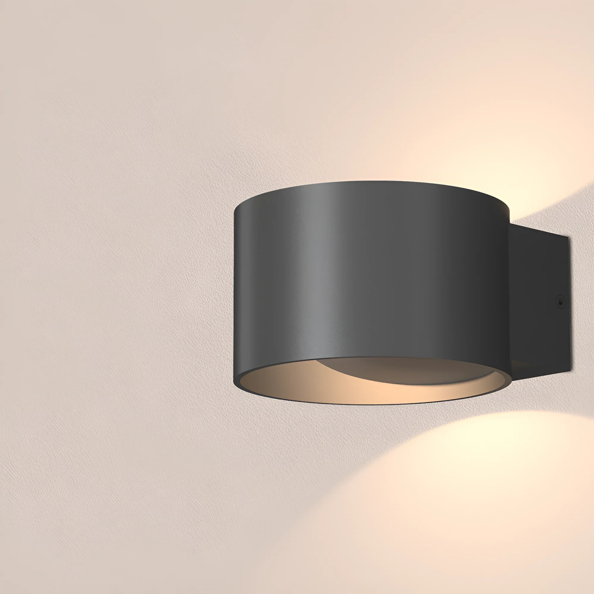 LED STEPENISNA SVETILJKA OKRUGLA 8W CRNI 3000K — slika 2