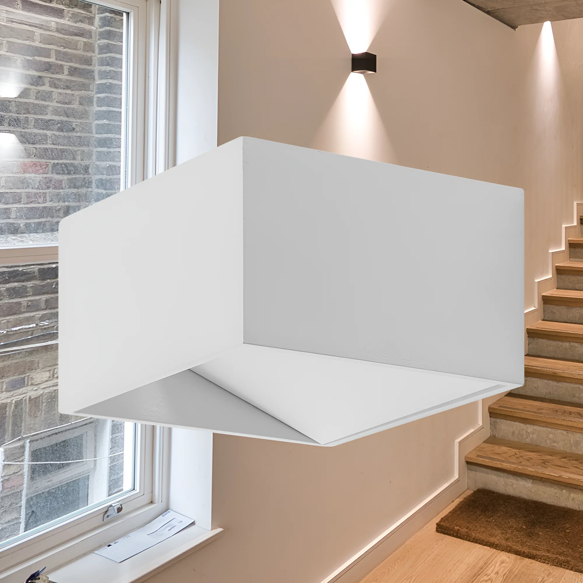 LED STEPENISNA SVETILJKA KVADRATNA 8W BELI 3000K — slika 2